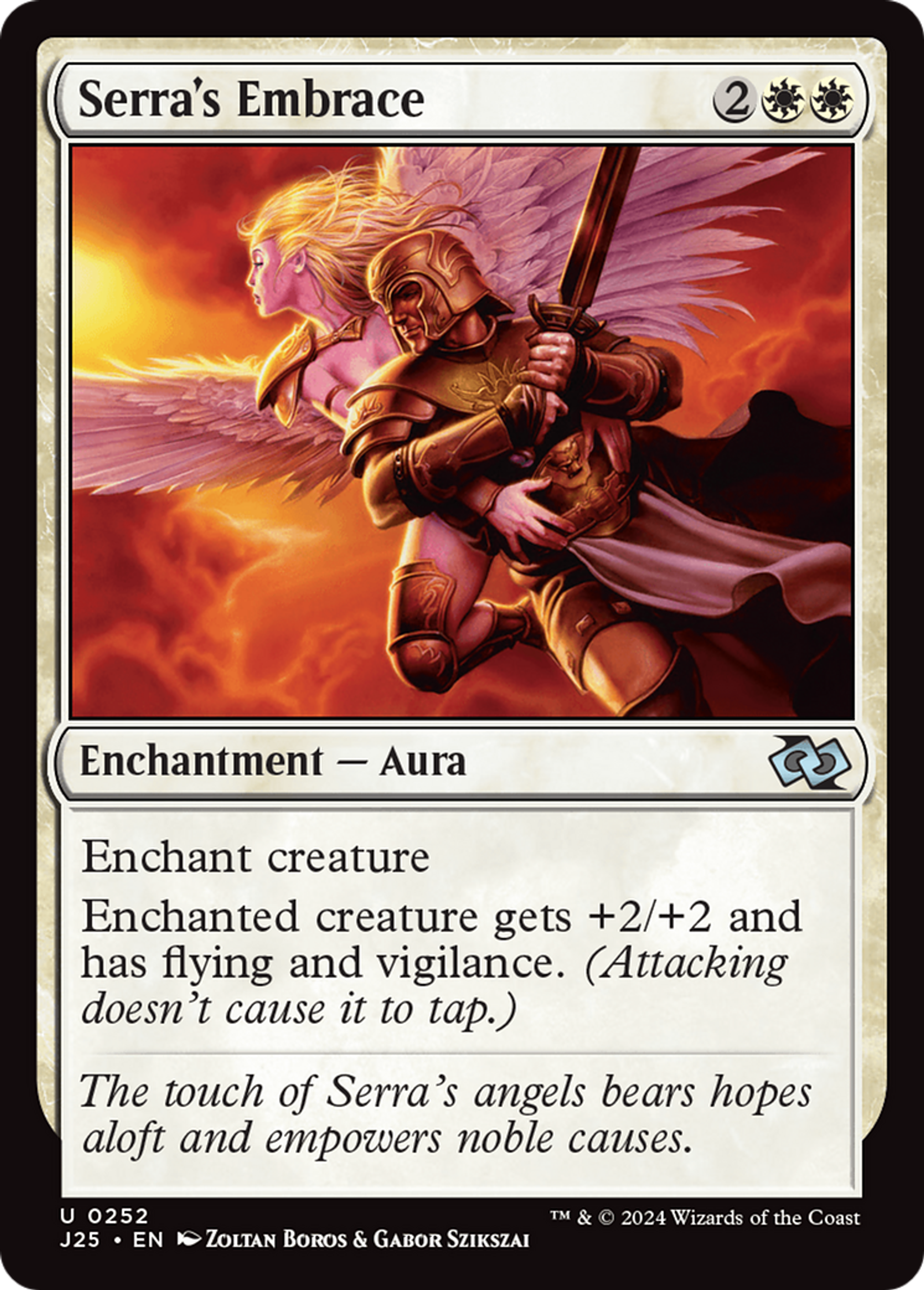 Serra's Embrace — Foundations Jumpstart — Magic: The Gathering