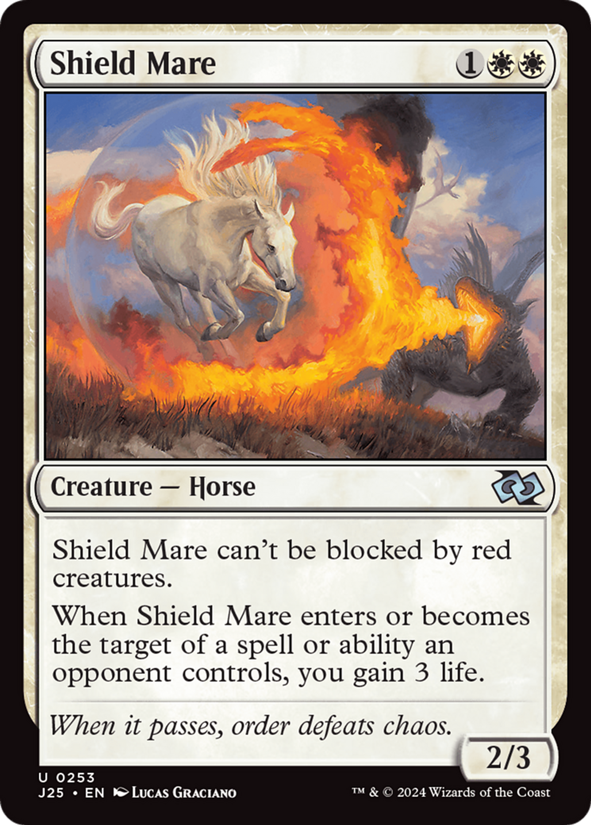 Shield Mare — Foundations Jumpstart — Magic: The Gathering