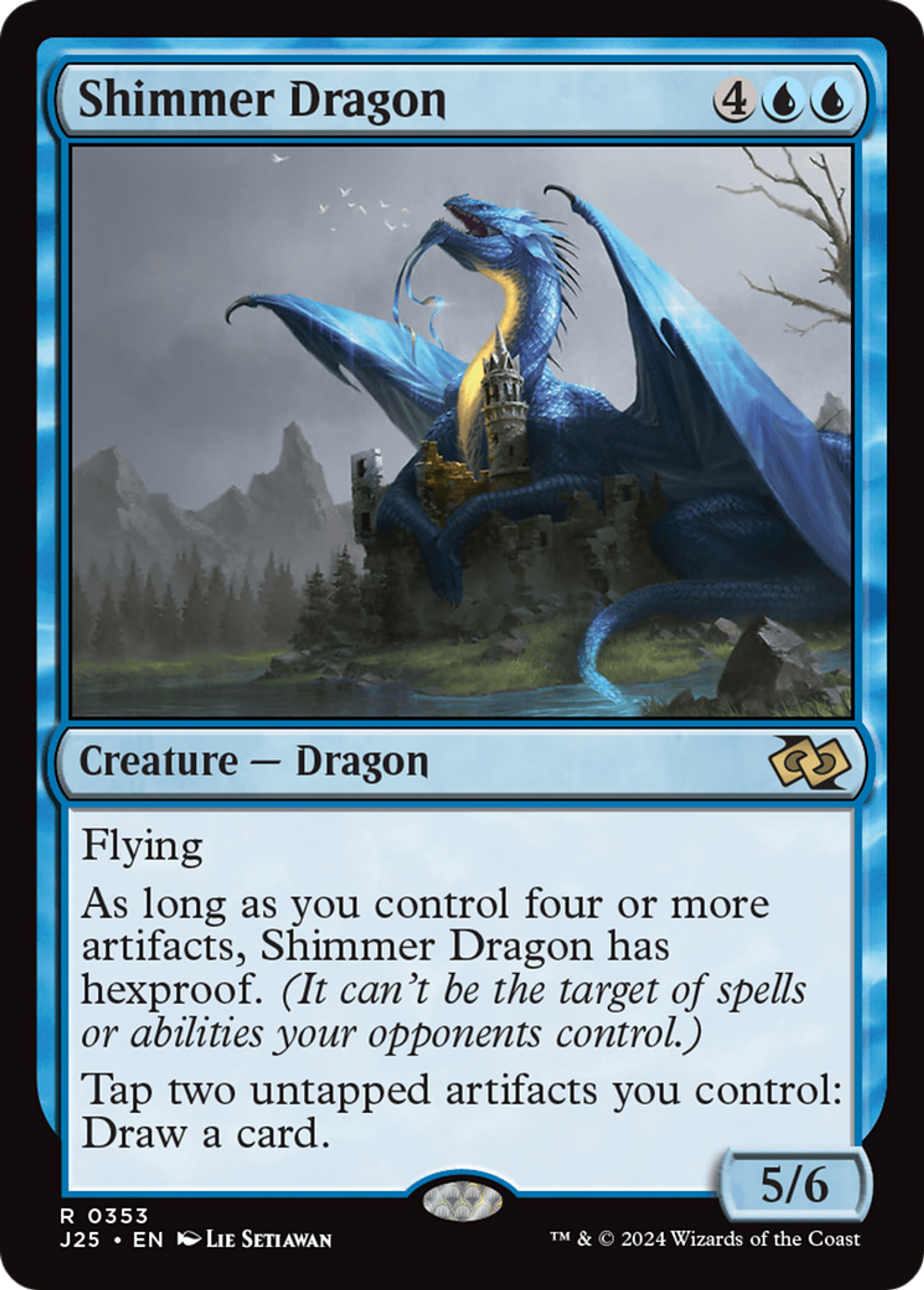 Shimmer Dragon — Foundations Jumpstart — Magic: The Gathering