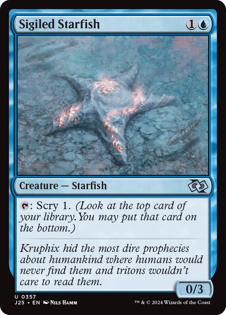 Sigiled Starfish — Foundations Jumpstart — Magic: The Gathering