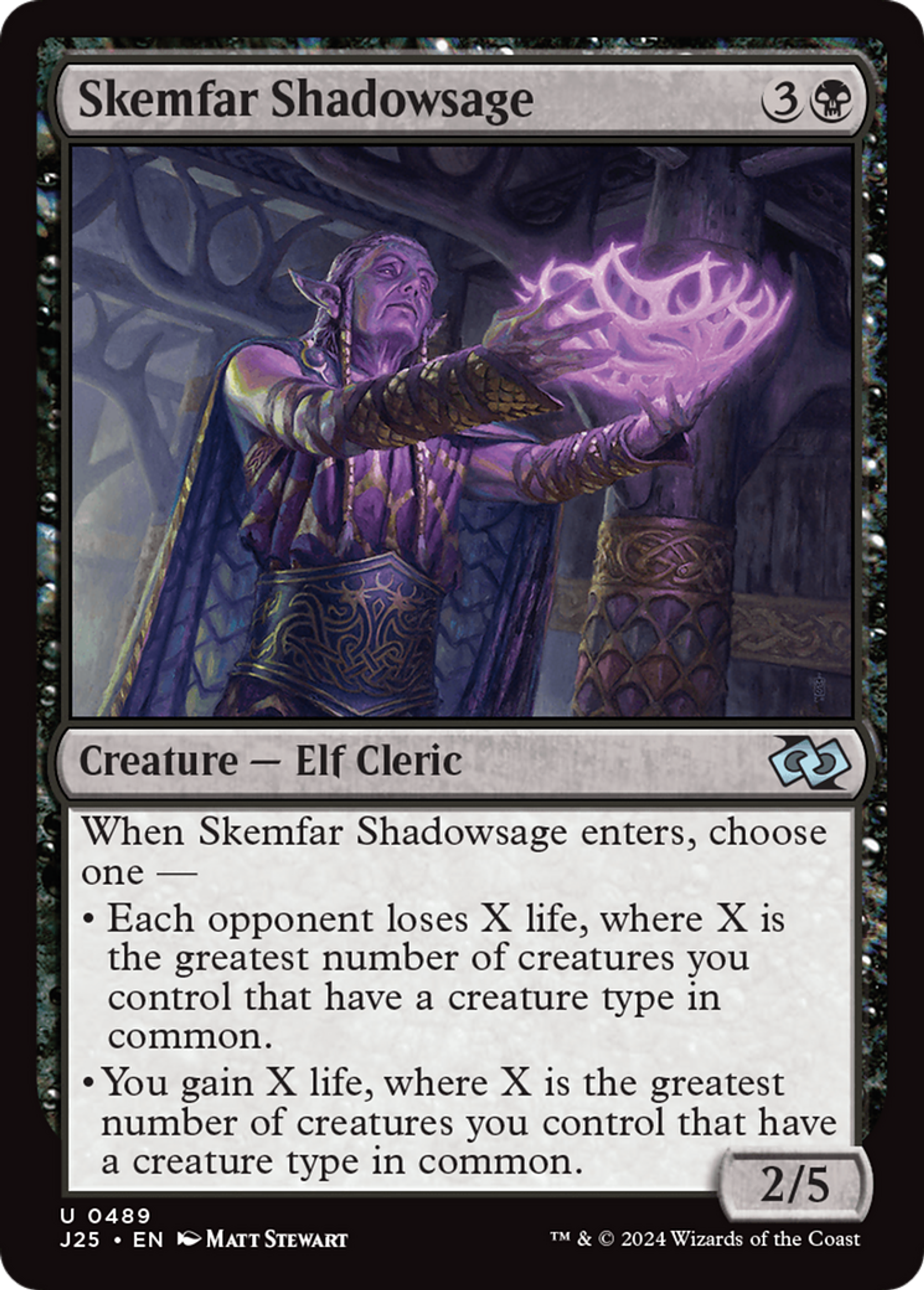Skemfar Shadowsage — Foundations Jumpstart — Magic: The Gathering