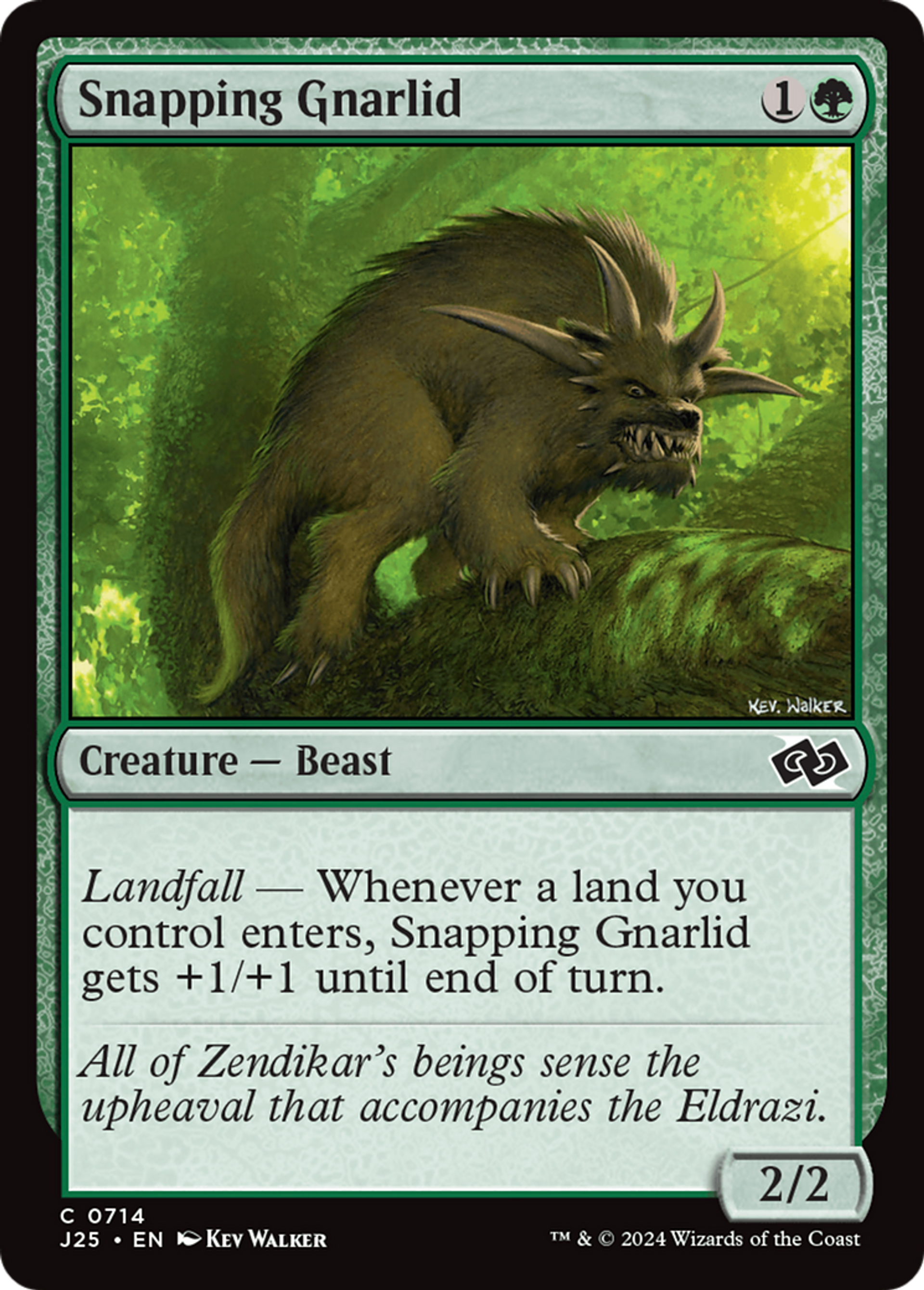 Snapping Gnarlid — Foundations Jumpstart — Magic: The Gathering
