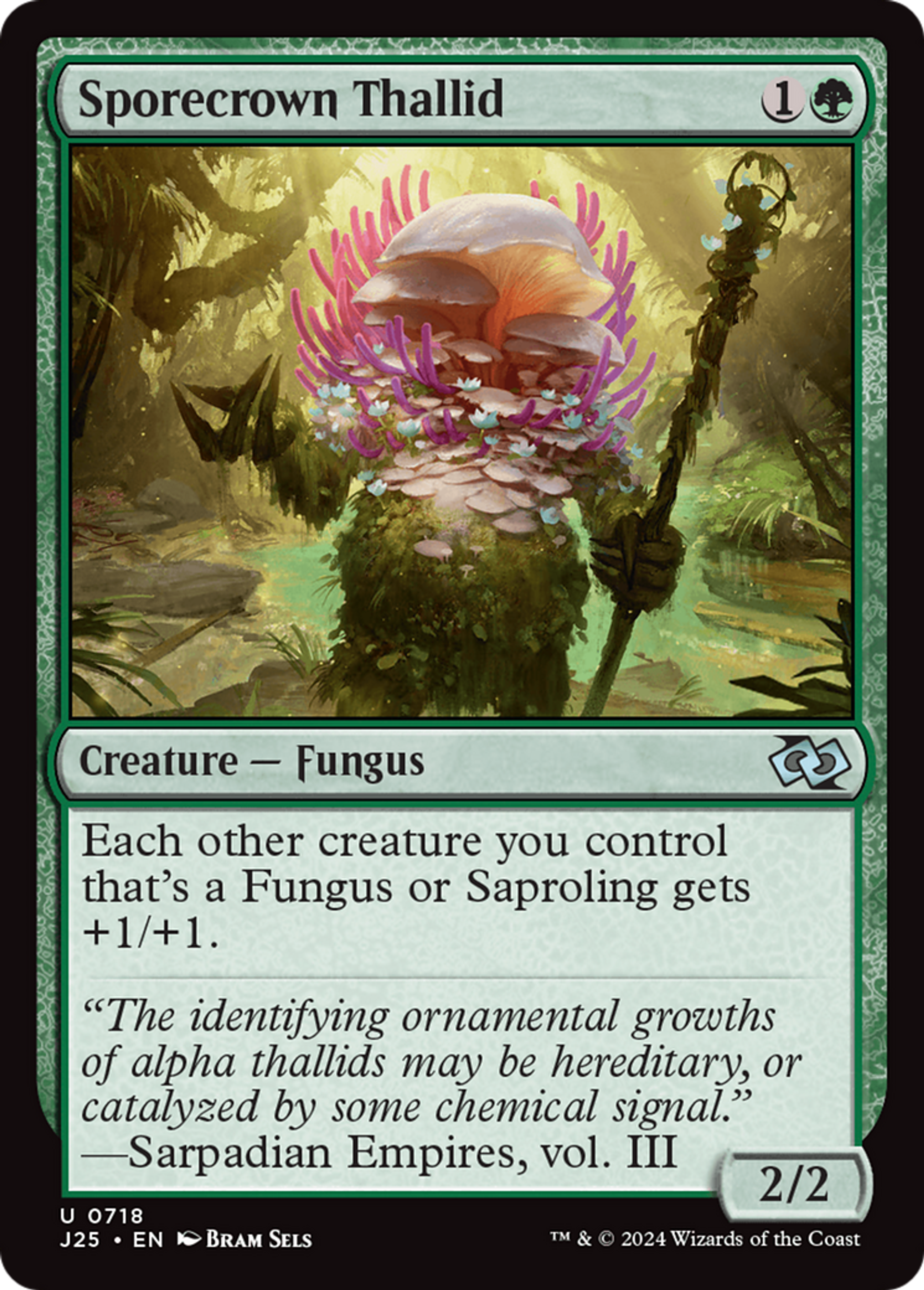 Sporecrown Thallid — Foundations Jumpstart — Magic: The Gathering