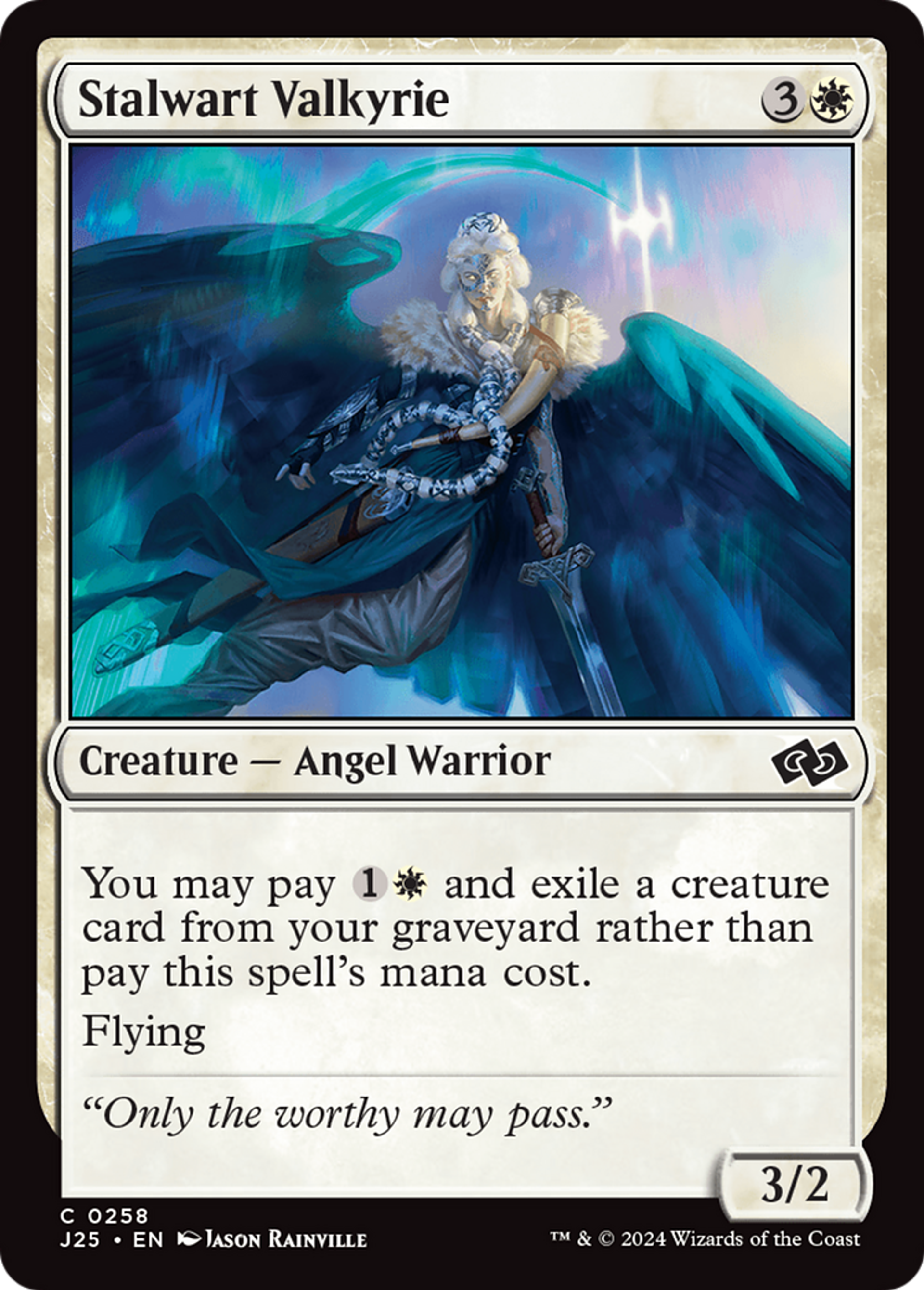 Stalwart Valkyrie — Foundations Jumpstart — Magic: The Gathering
