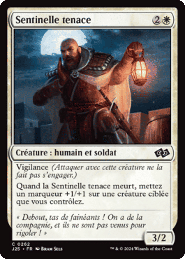 Sentinelle tenace — Foundations Jumpstart — Magic: The Gathering