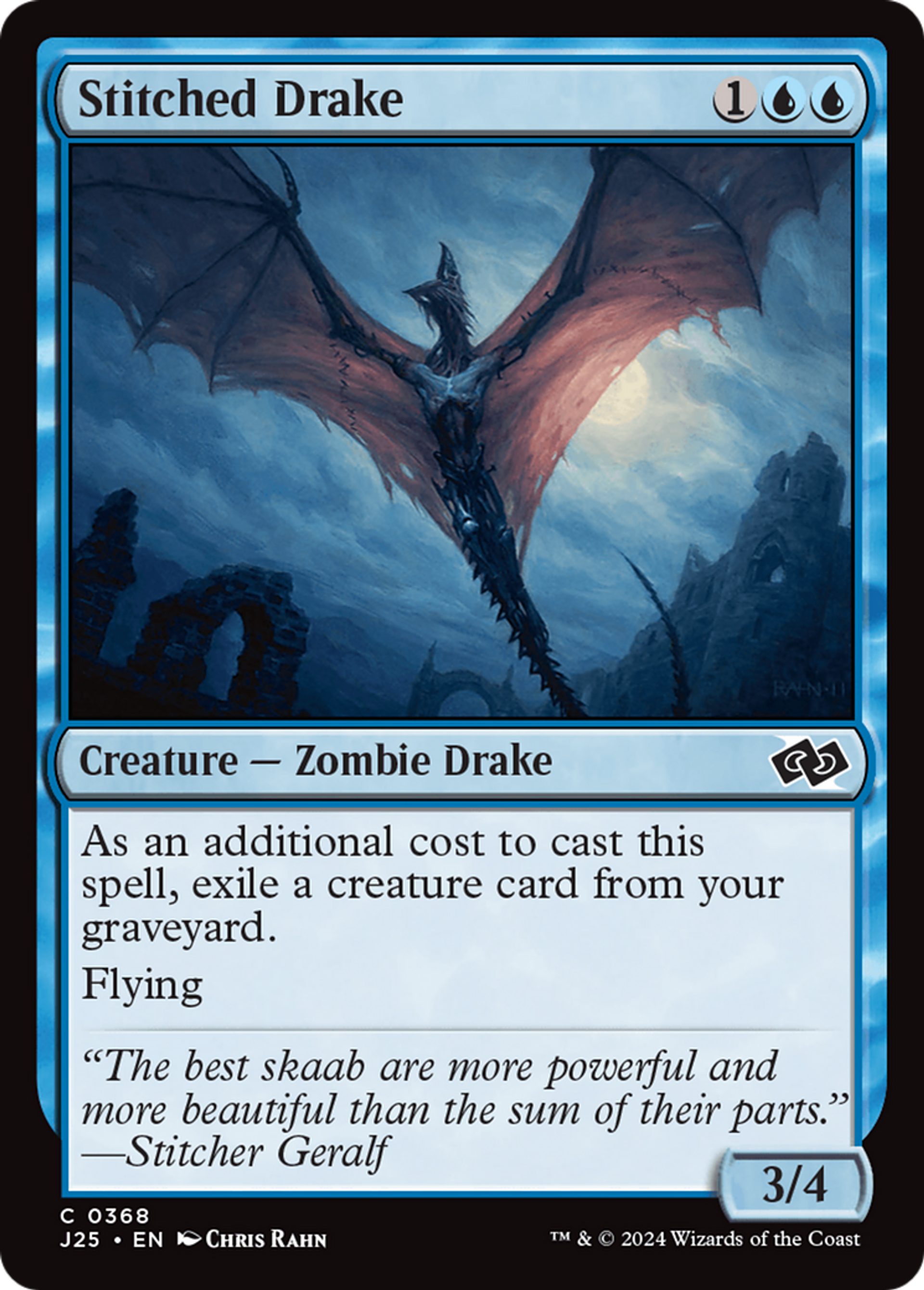 Stitched Drake — Foundations Jumpstart — Magic: The Gathering