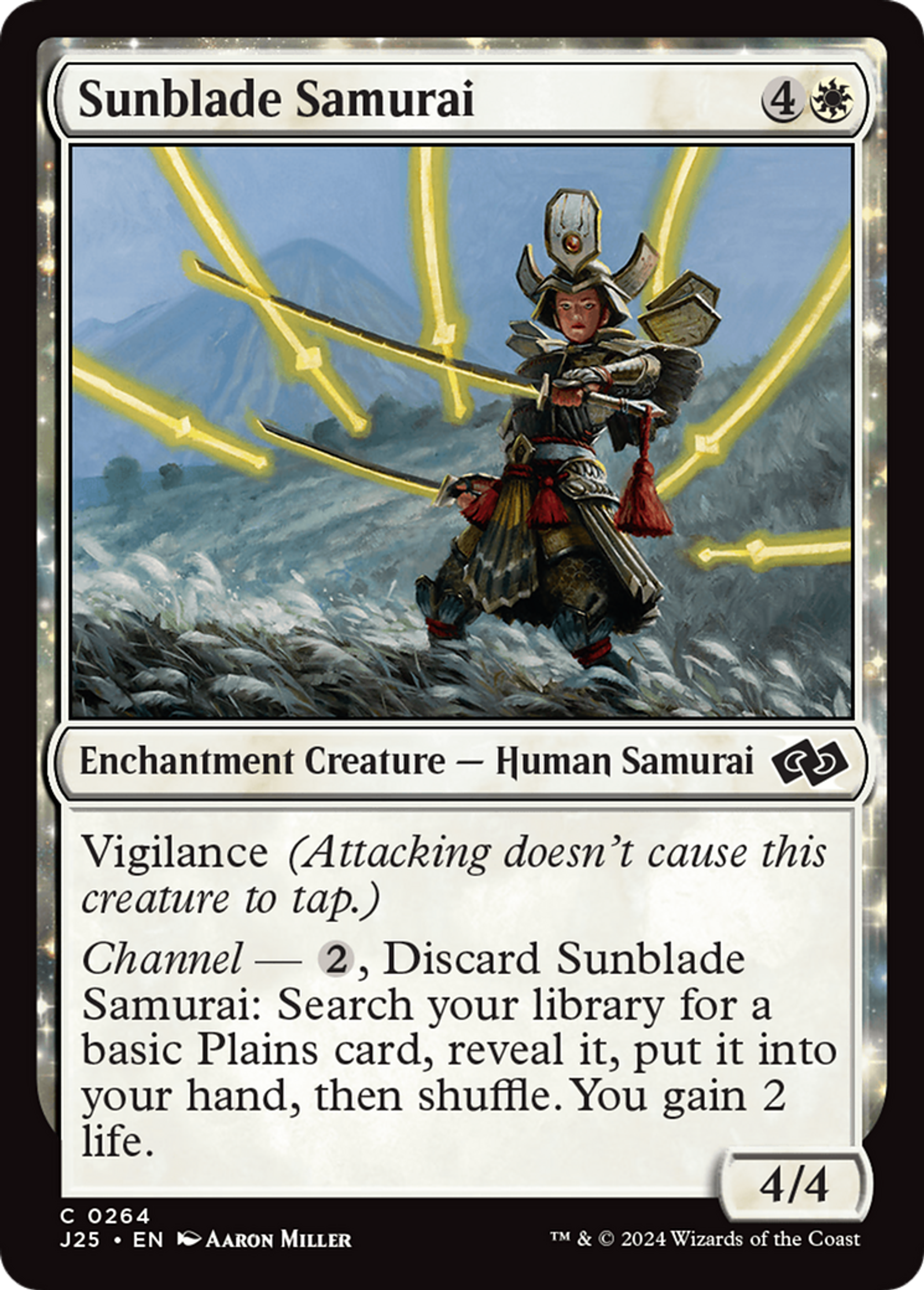 Sunblade Samurai — Foundations Jumpstart — Magic: The Gathering