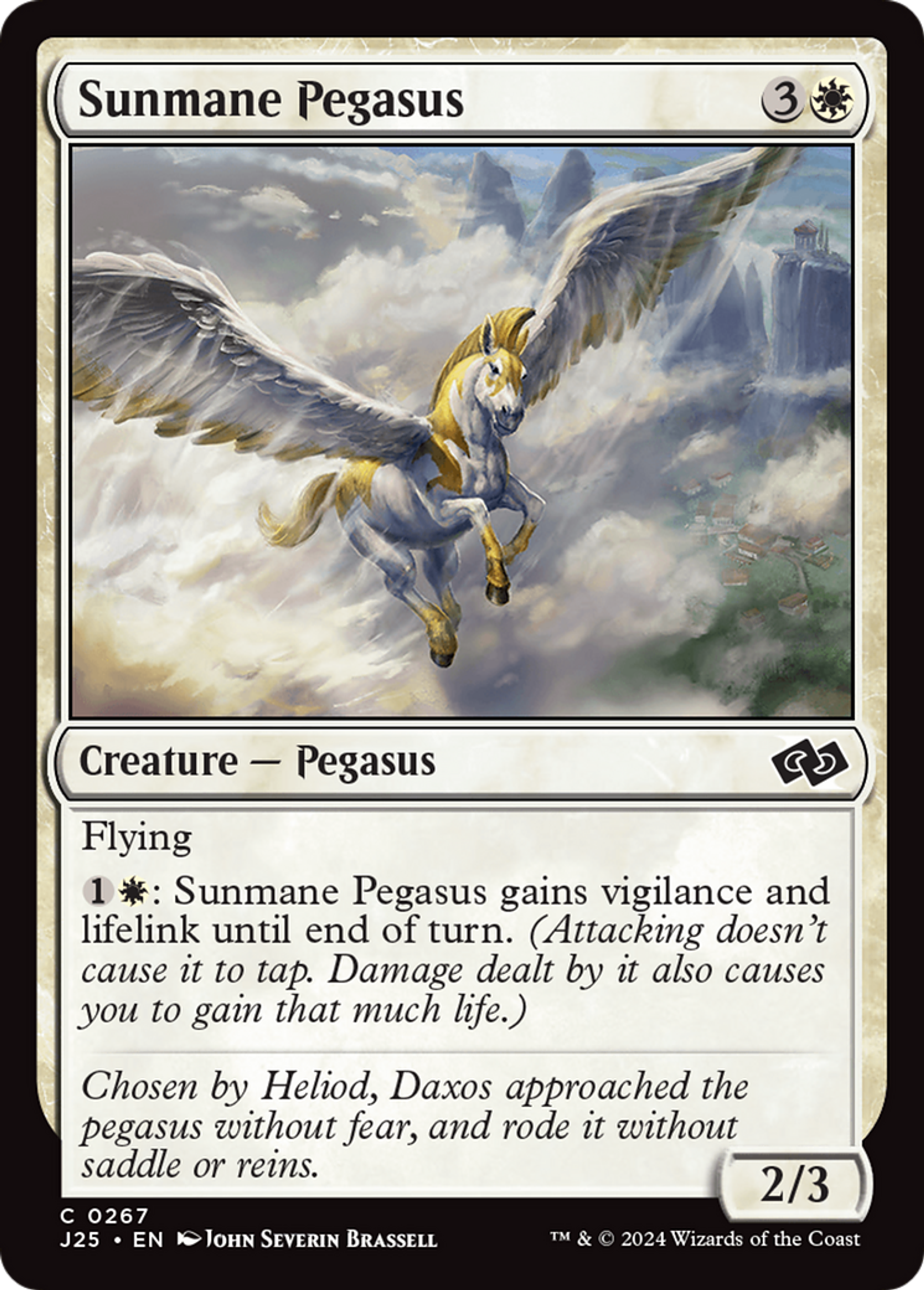 Sunmane Pegasus — Foundations Jumpstart — Magic: The Gathering