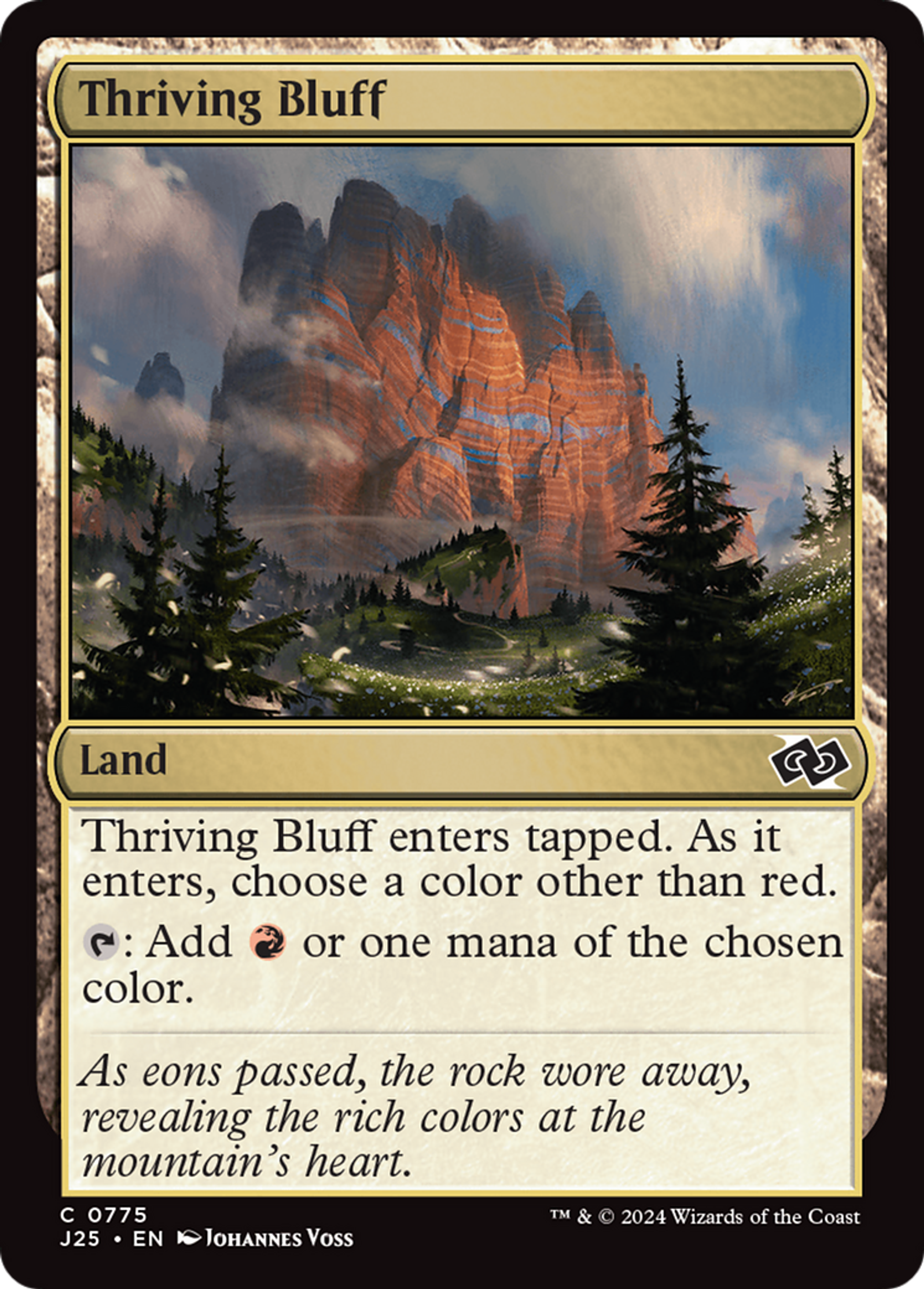 Thriving Bluff — Foundations Jumpstart — Magic: The Gathering
