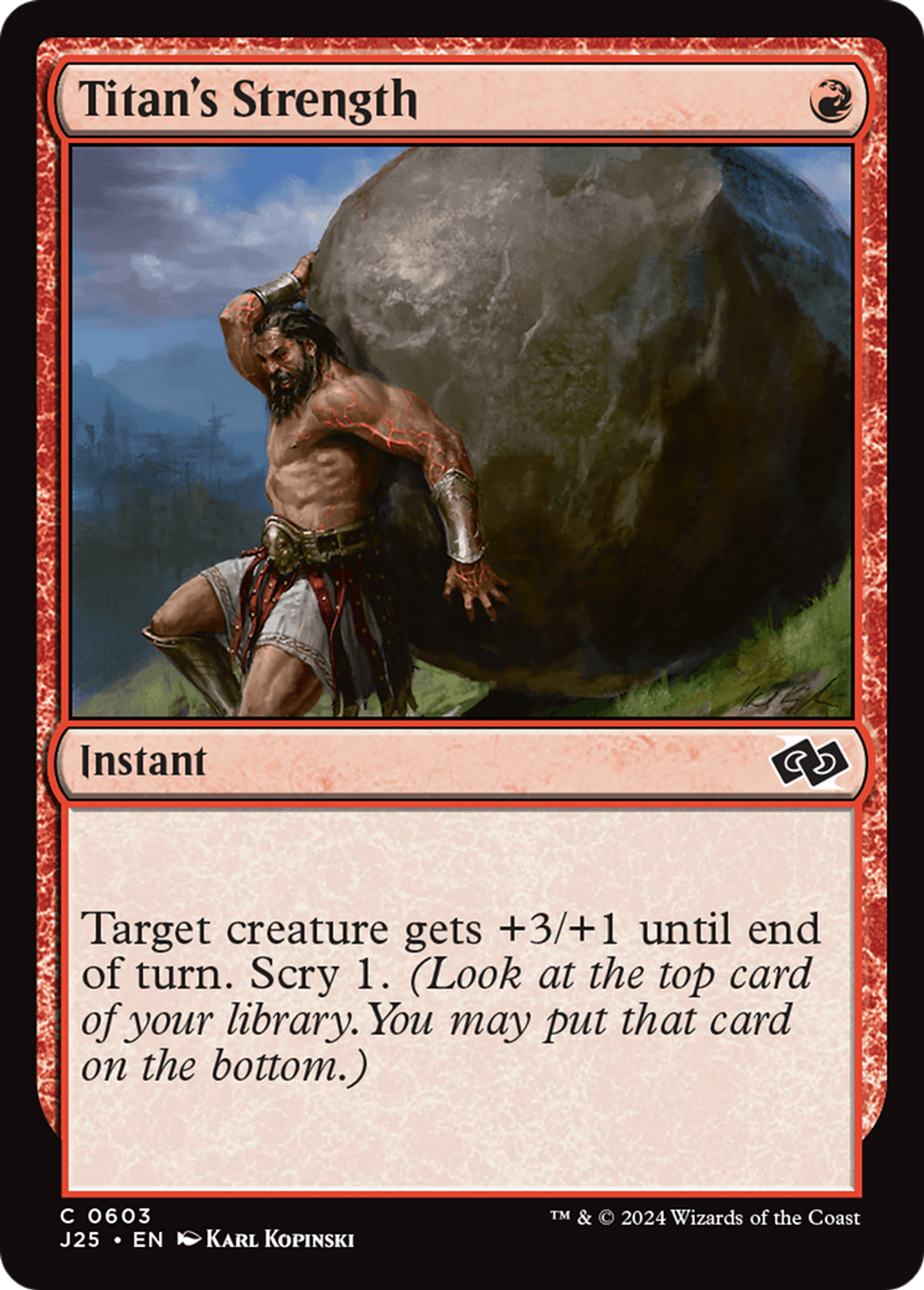 Titan's Strength — Foundations Jumpstart — Magic: The Gathering