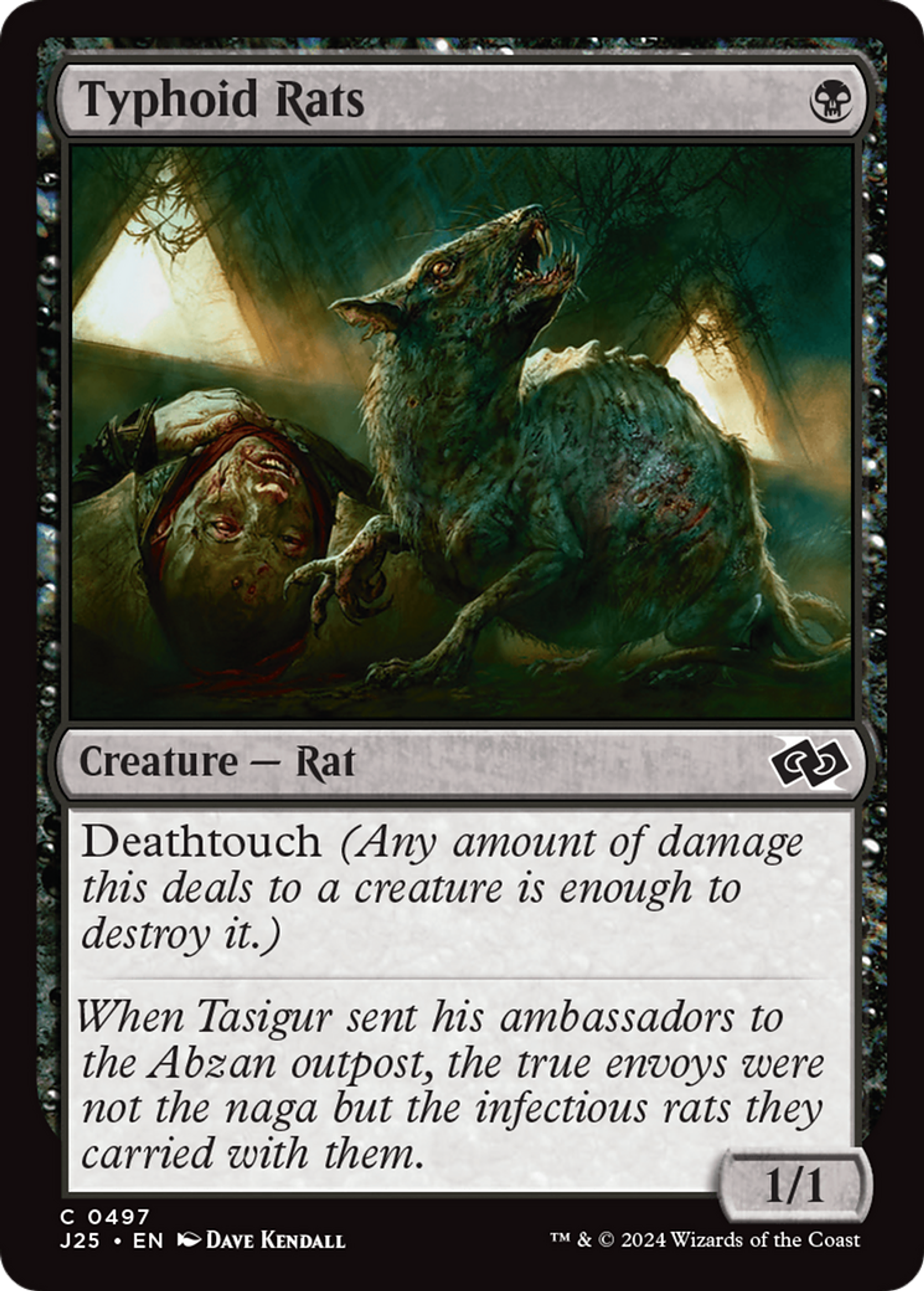 Typhoid Rats — Foundations Jumpstart — Magic: The Gathering