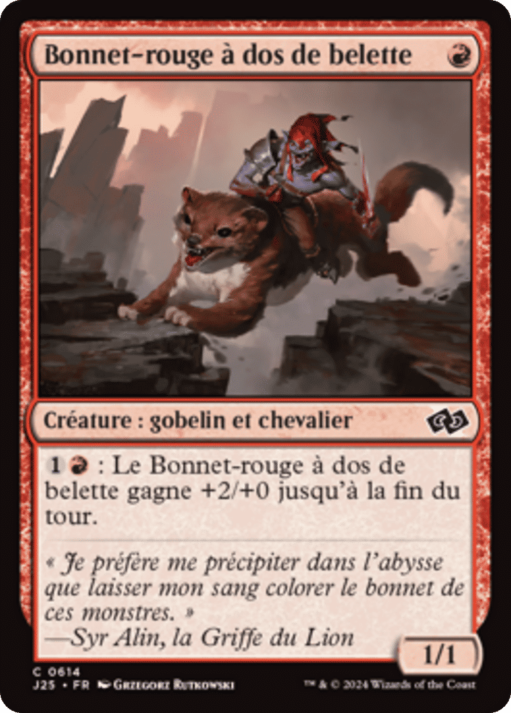 Bonnet-rouge à dos de belette — Foundations Jumpstart — Magic: The Gathering
