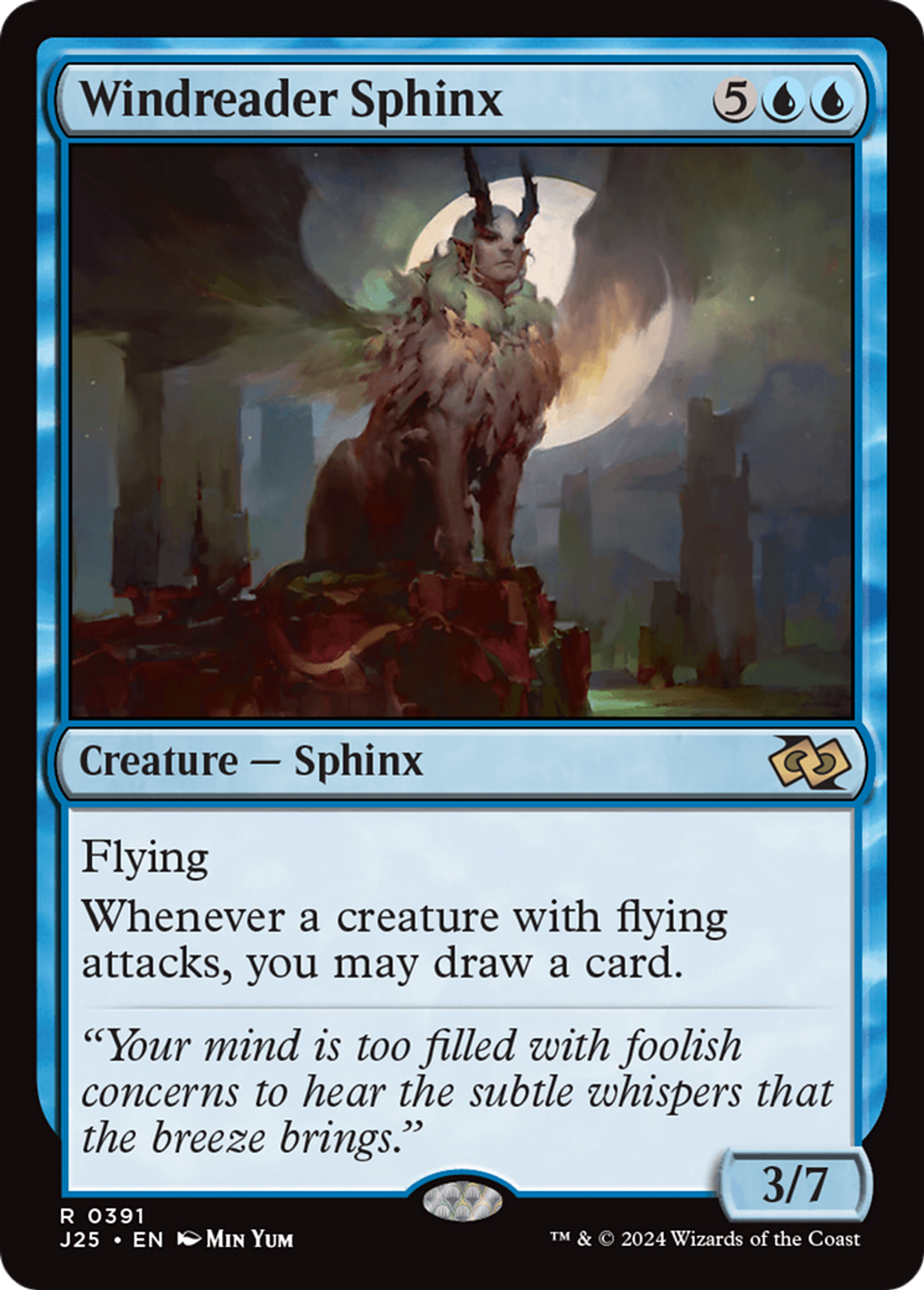 Windreader Sphinx — Foundations Jumpstart — Magic: The Gathering