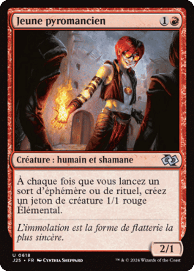 Jeune pyromancien — Foundations Jumpstart — Magic: The Gathering