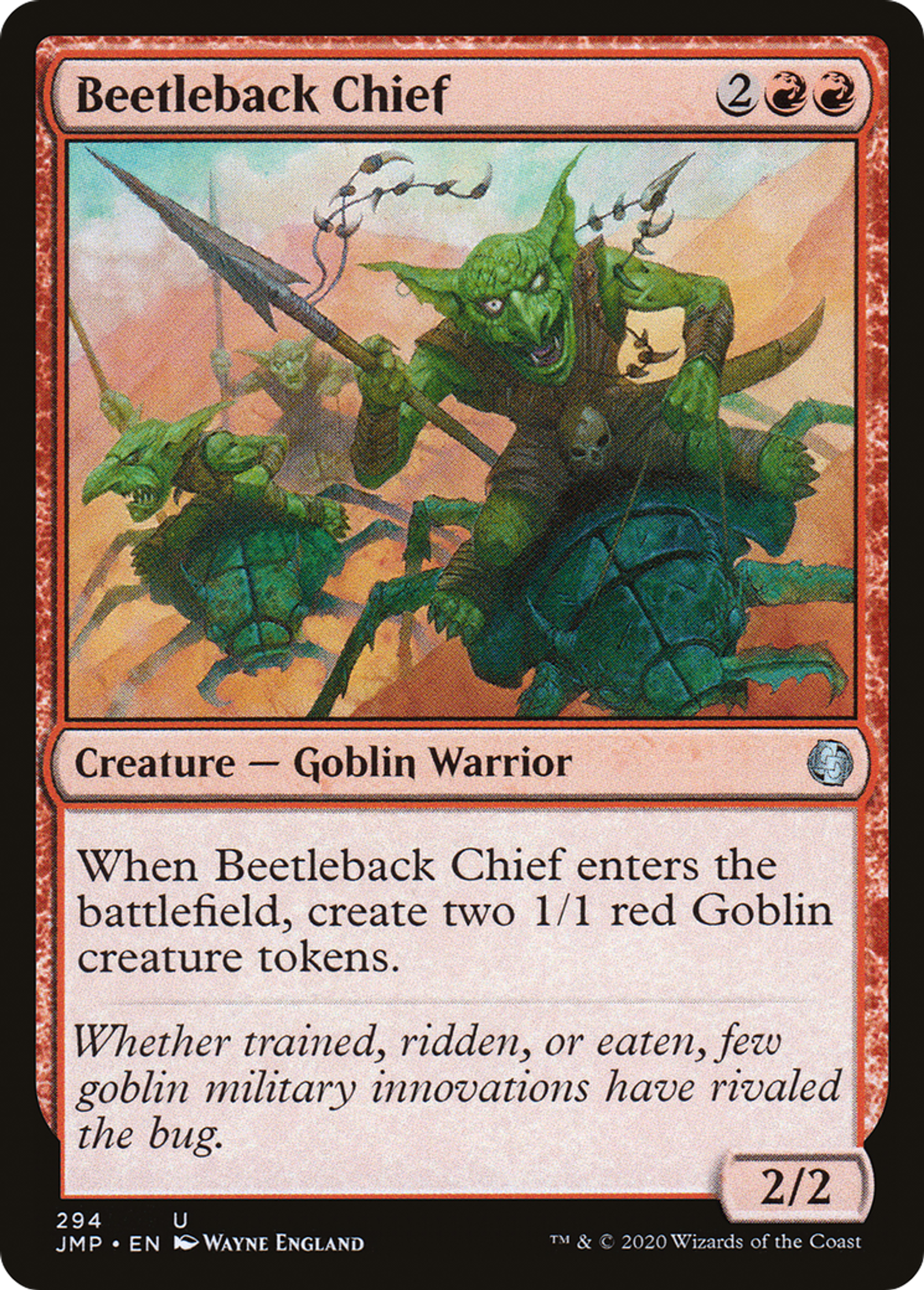 Beetleback Chief — Jumpstart — Magic: The Gathering