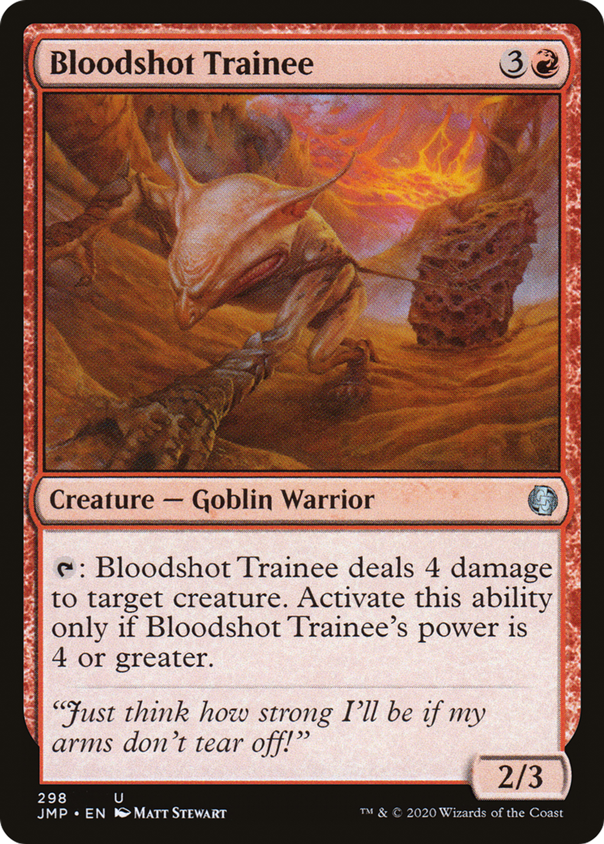 Bloodshot Trainee — Jumpstart — Magic: The Gathering