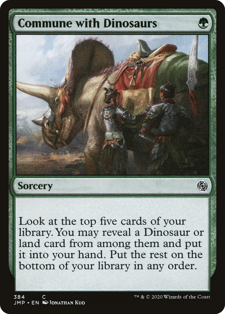 Commune with Dinosaurs — Jumpstart — Magic: The Gathering