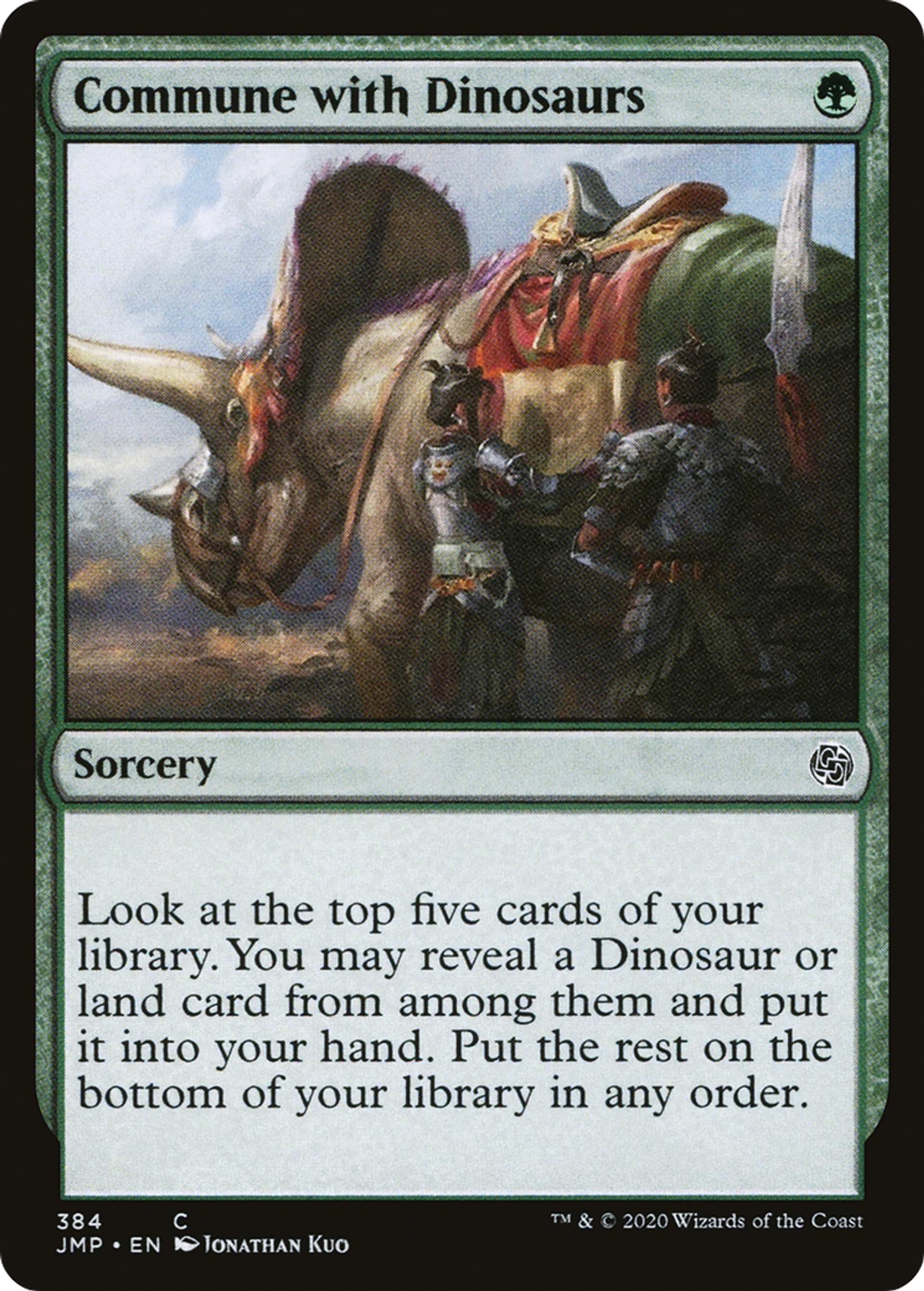 Commune with Dinosaurs — Jumpstart — Magic: The Gathering