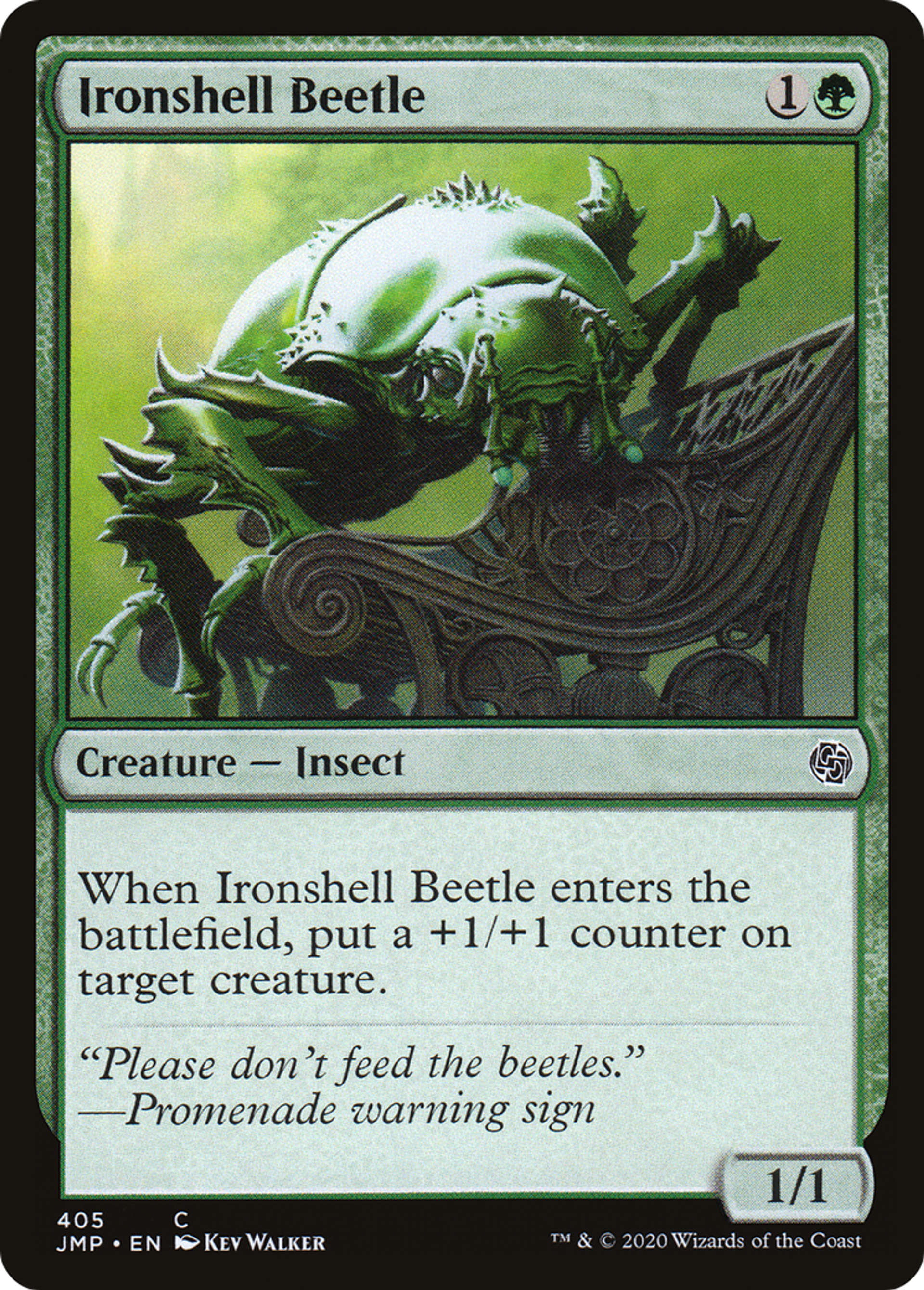 Scarabée à carapace de fer — Jumpstart — Magic: The Gathering