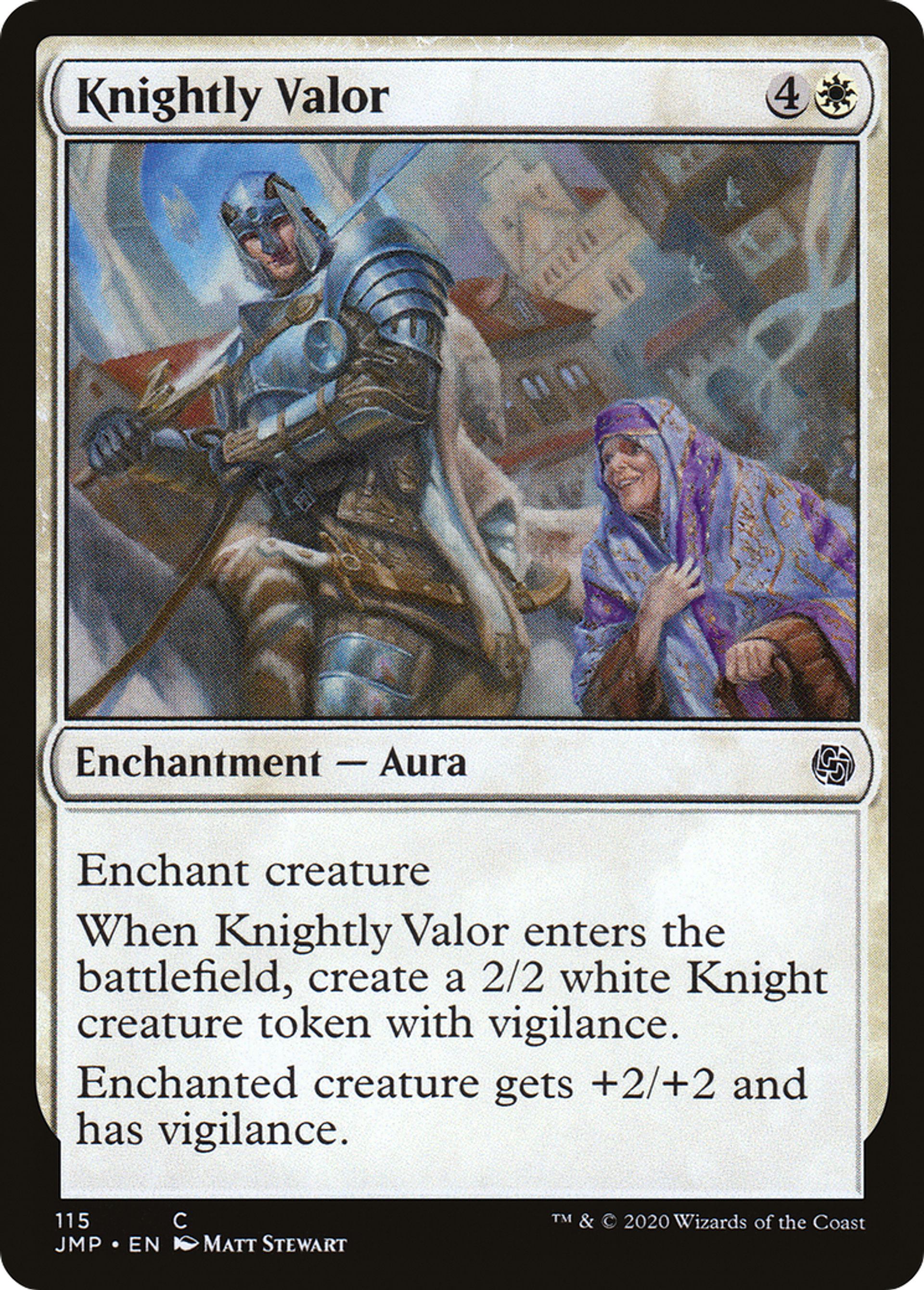 Knightly Valor — Jumpstart — Magic: The Gathering