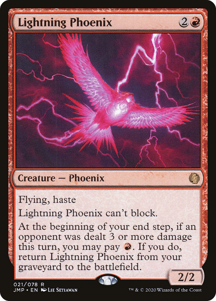 Lightning Phoenix — Jumpstart — Magic: The Gathering