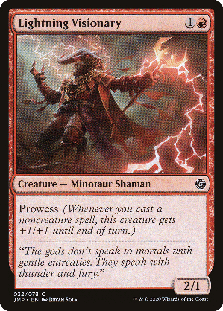 Lightning Visionary — Jumpstart — Magic: The Gathering