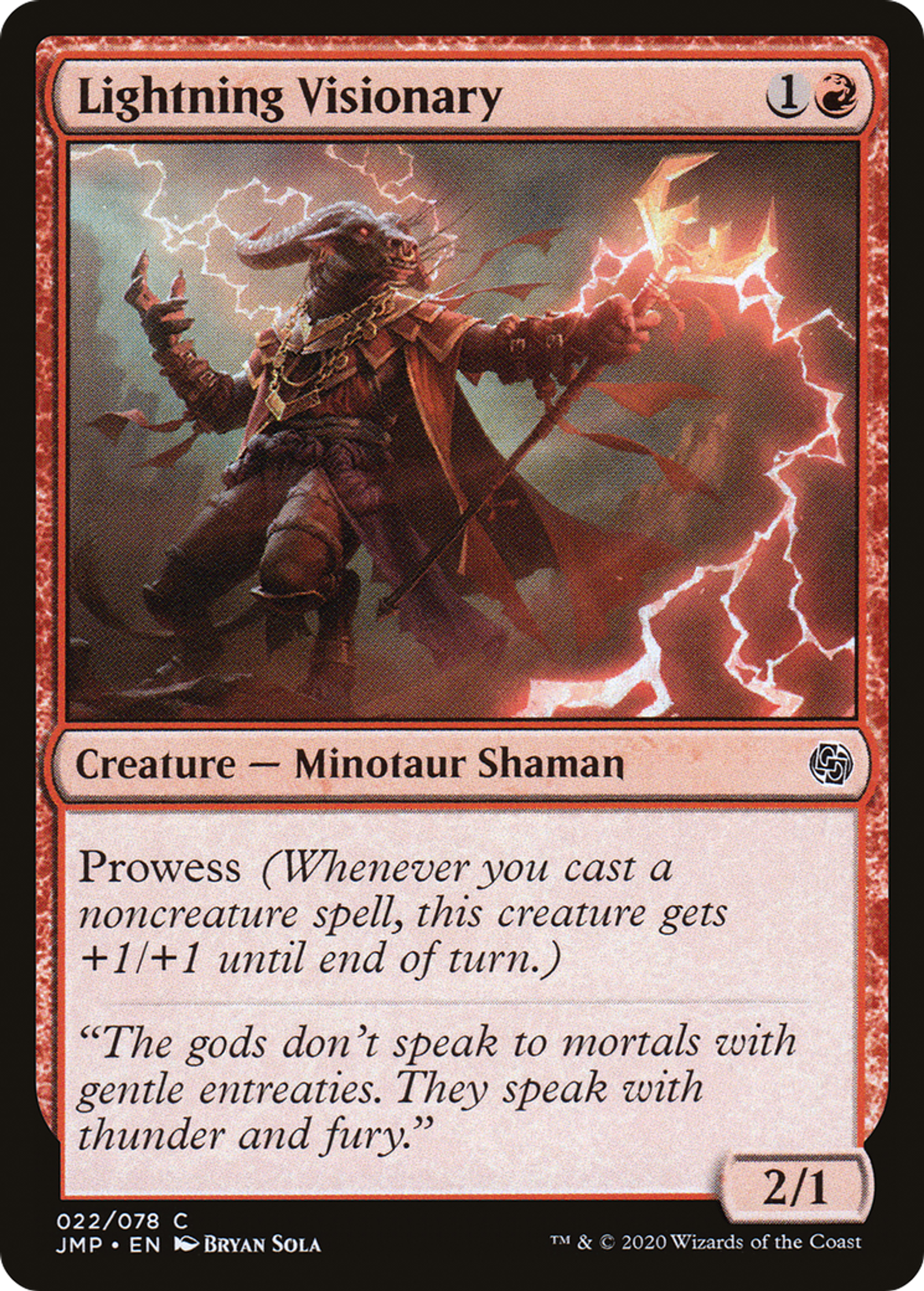 Lightning Visionary — Jumpstart — Magic: The Gathering