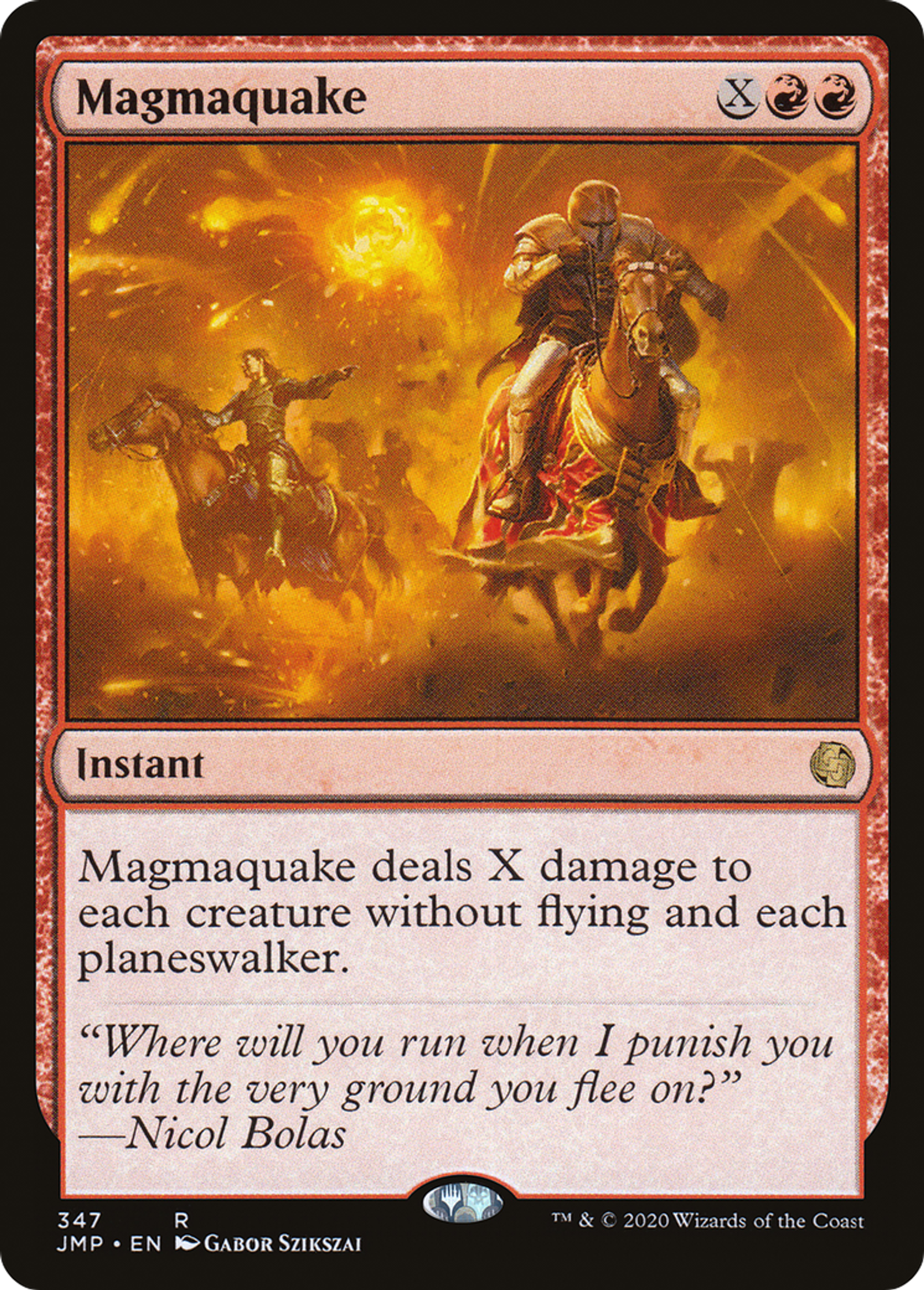 Tremblement de lave — Jumpstart — Magic: The Gathering