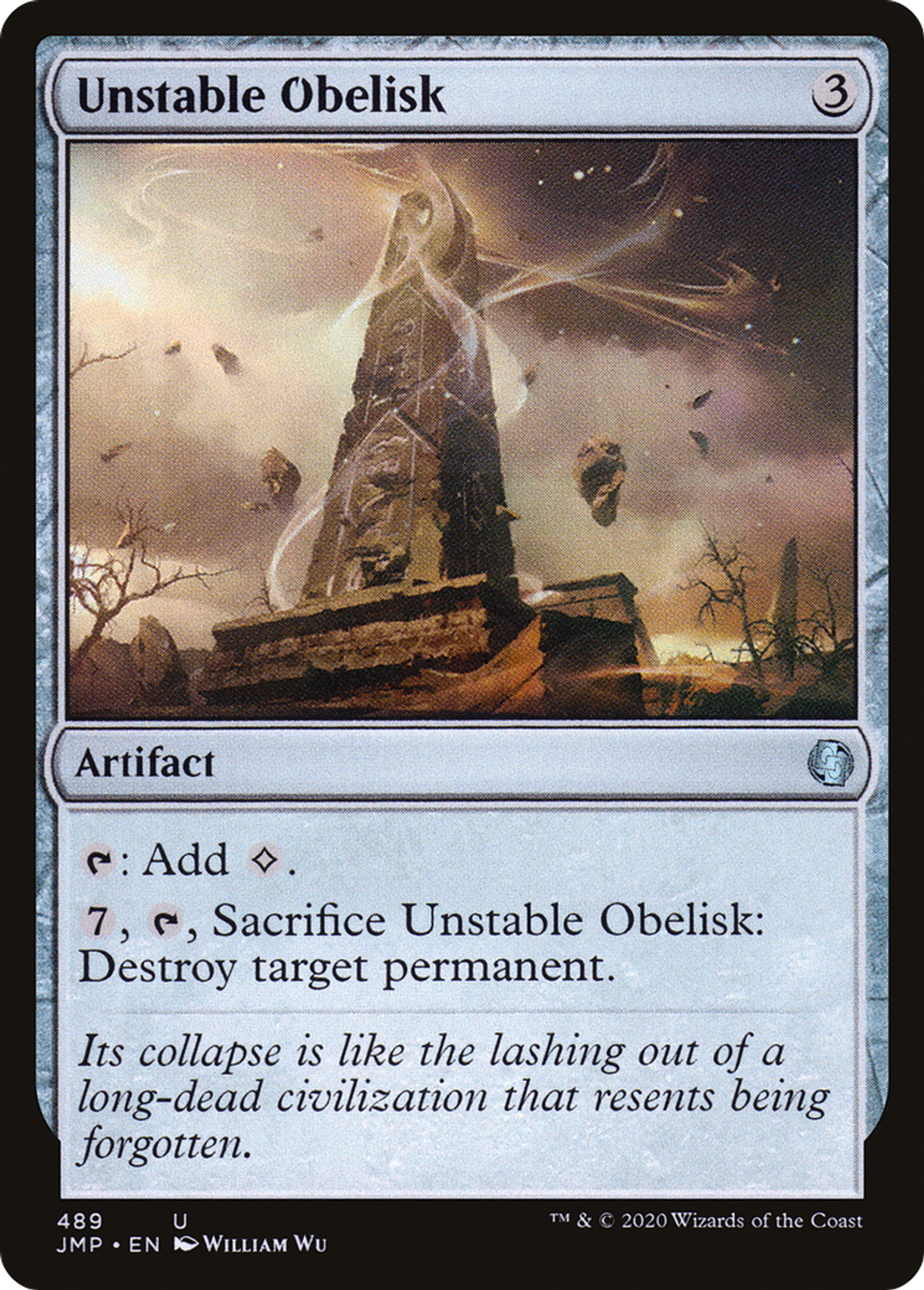 Obélisque instable — Jumpstart — Magic: The Gathering