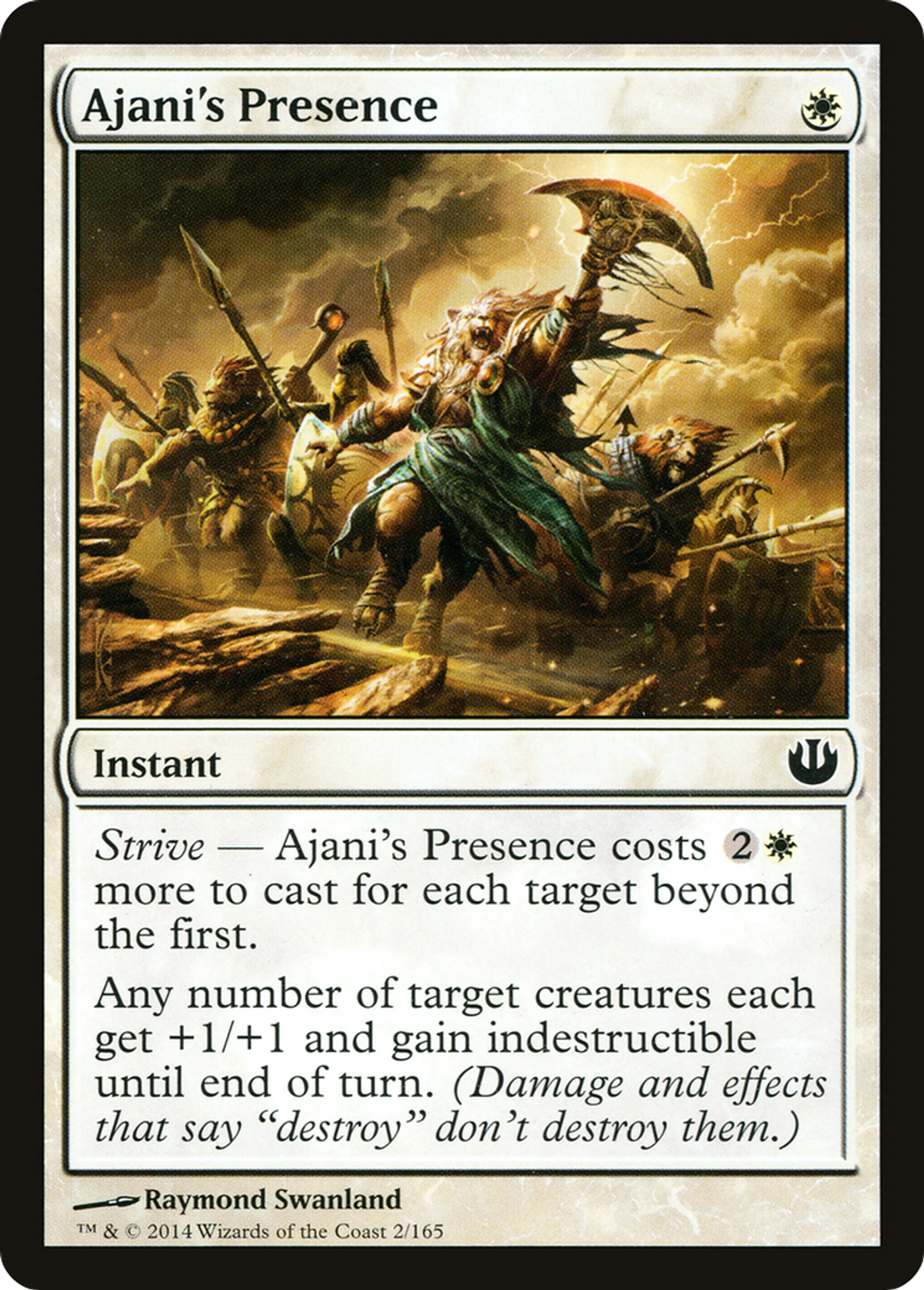 Ajani's Presence — Journey into Nyx — Magic: The Gathering
