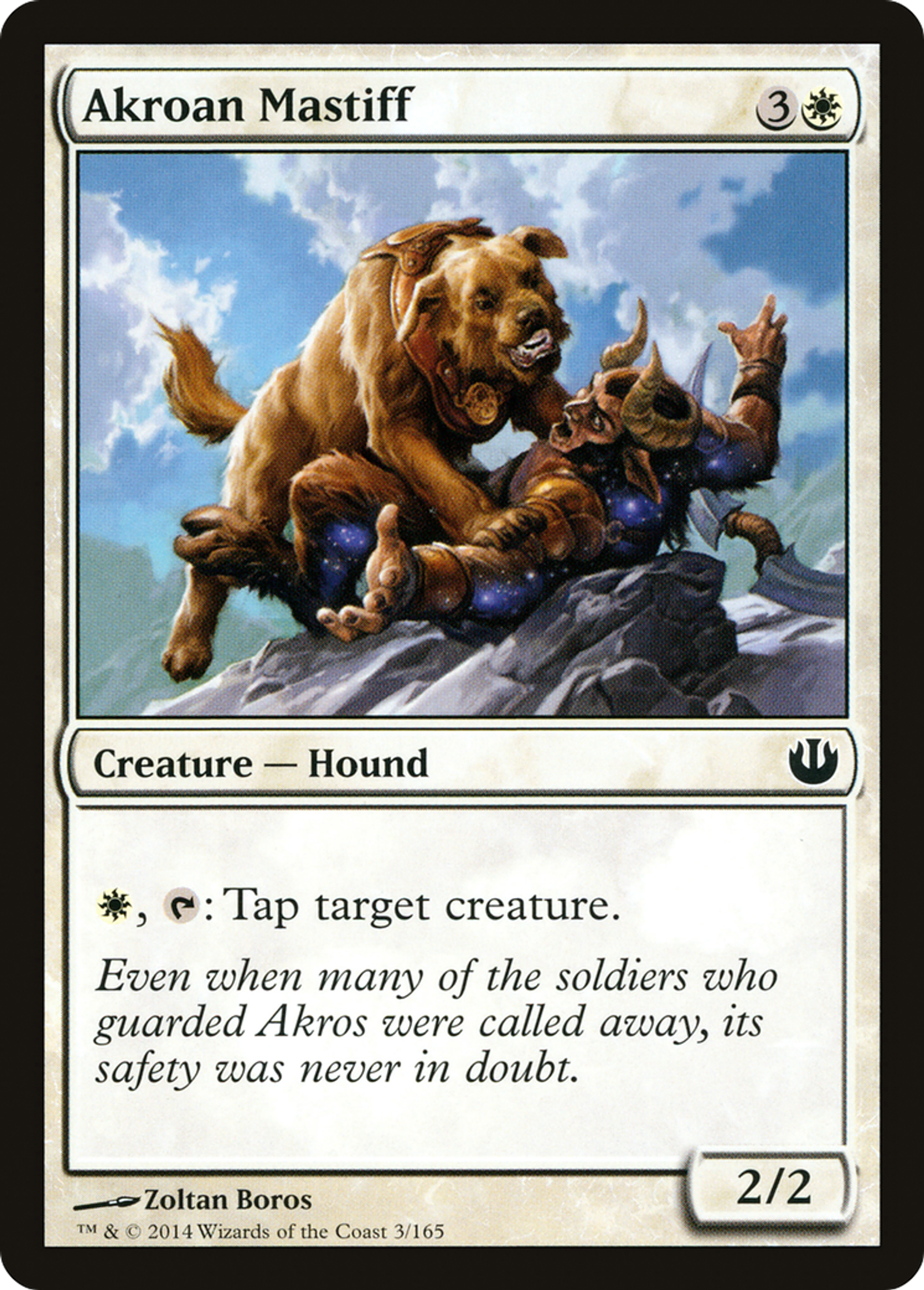Akroan Mastiff — Journey into Nyx — Magic: The Gathering