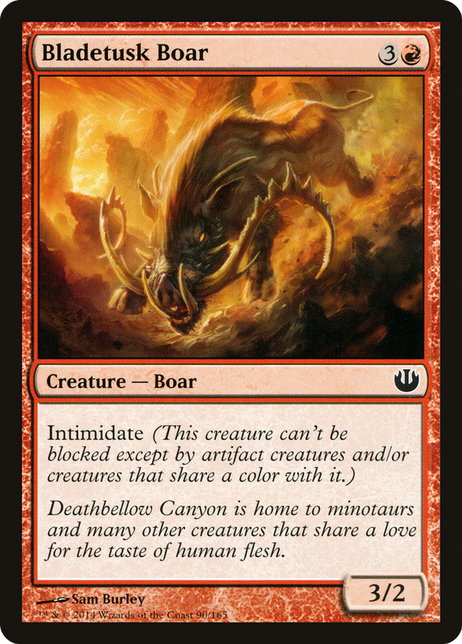Bladetusk Boar — Journey into Nyx — Magic: The Gathering