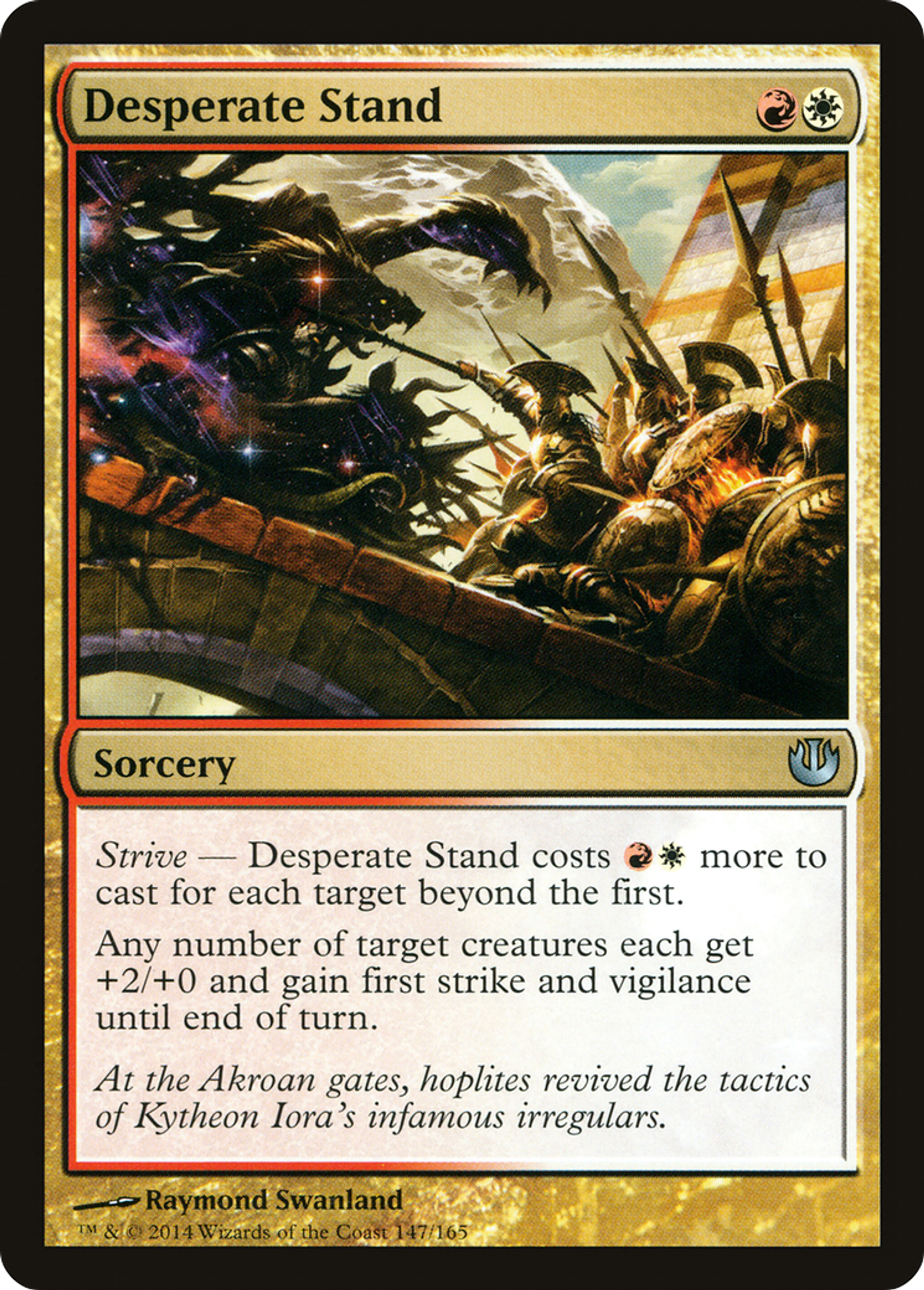 Desperate Stand — Journey into Nyx — Magic: The Gathering