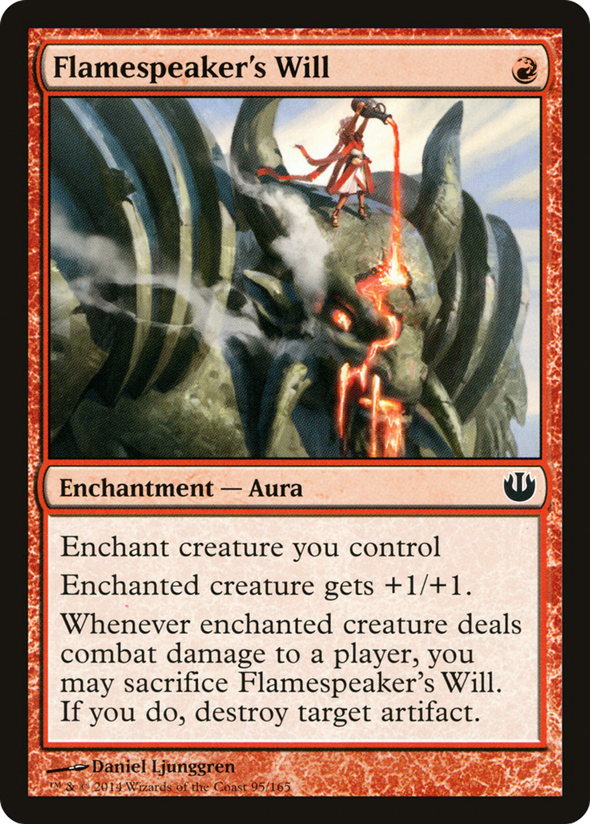Flamespeaker's Will — Journey into Nyx — Magic: The Gathering