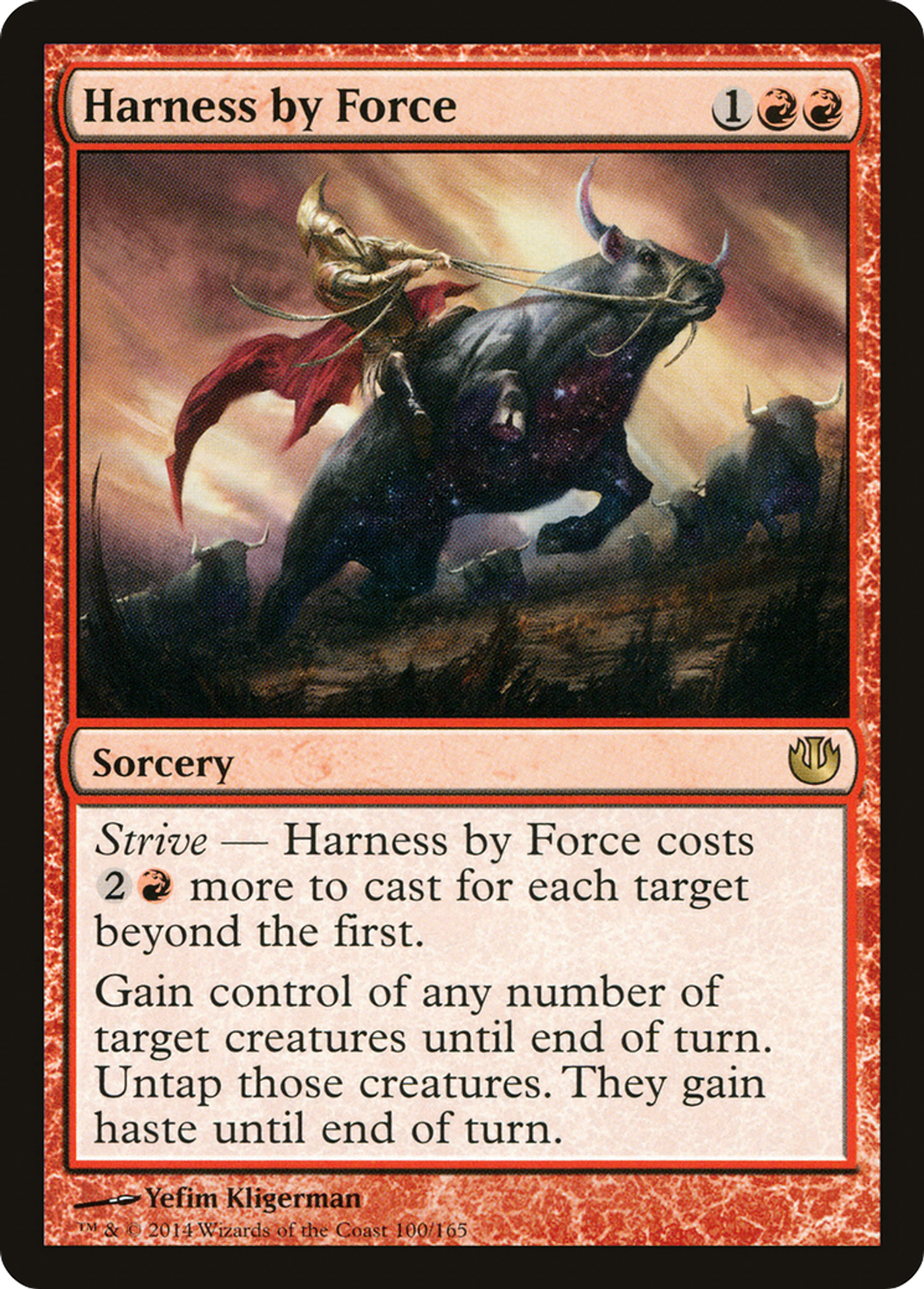 Harness by Force — Journey into Nyx — Magic: The Gathering