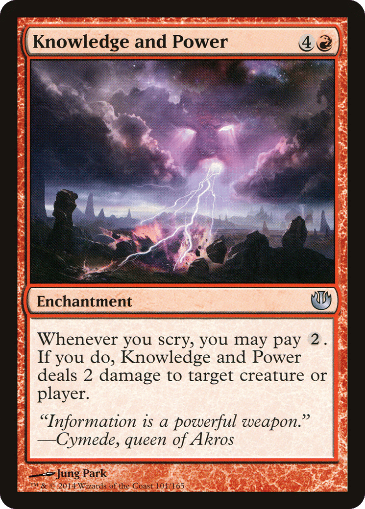 Knowledge and Power — Journey into Nyx — Magic: The Gathering