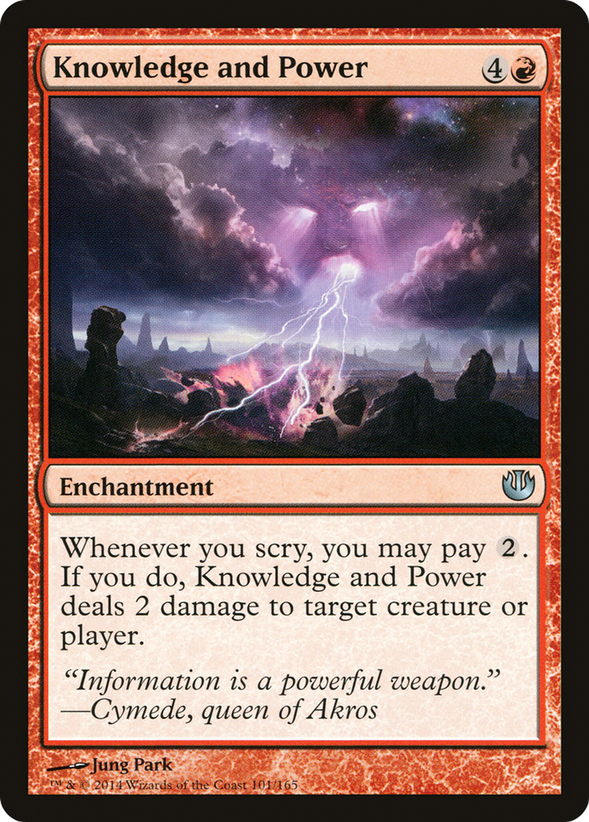 Knowledge and Power — Journey into Nyx — Magic: The Gathering