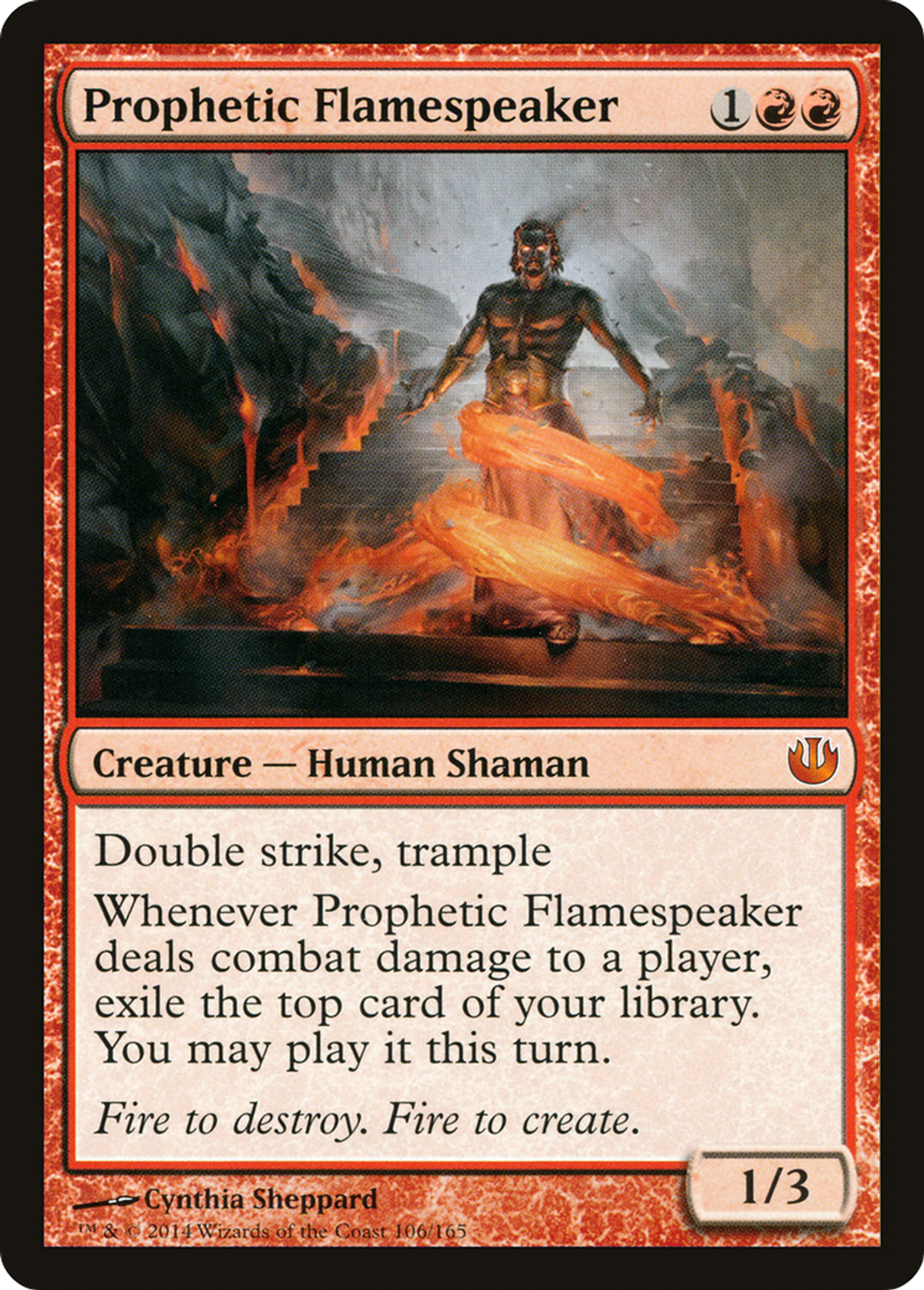 Prophetic Flamespeaker — Journey into Nyx — Magic: The Gathering