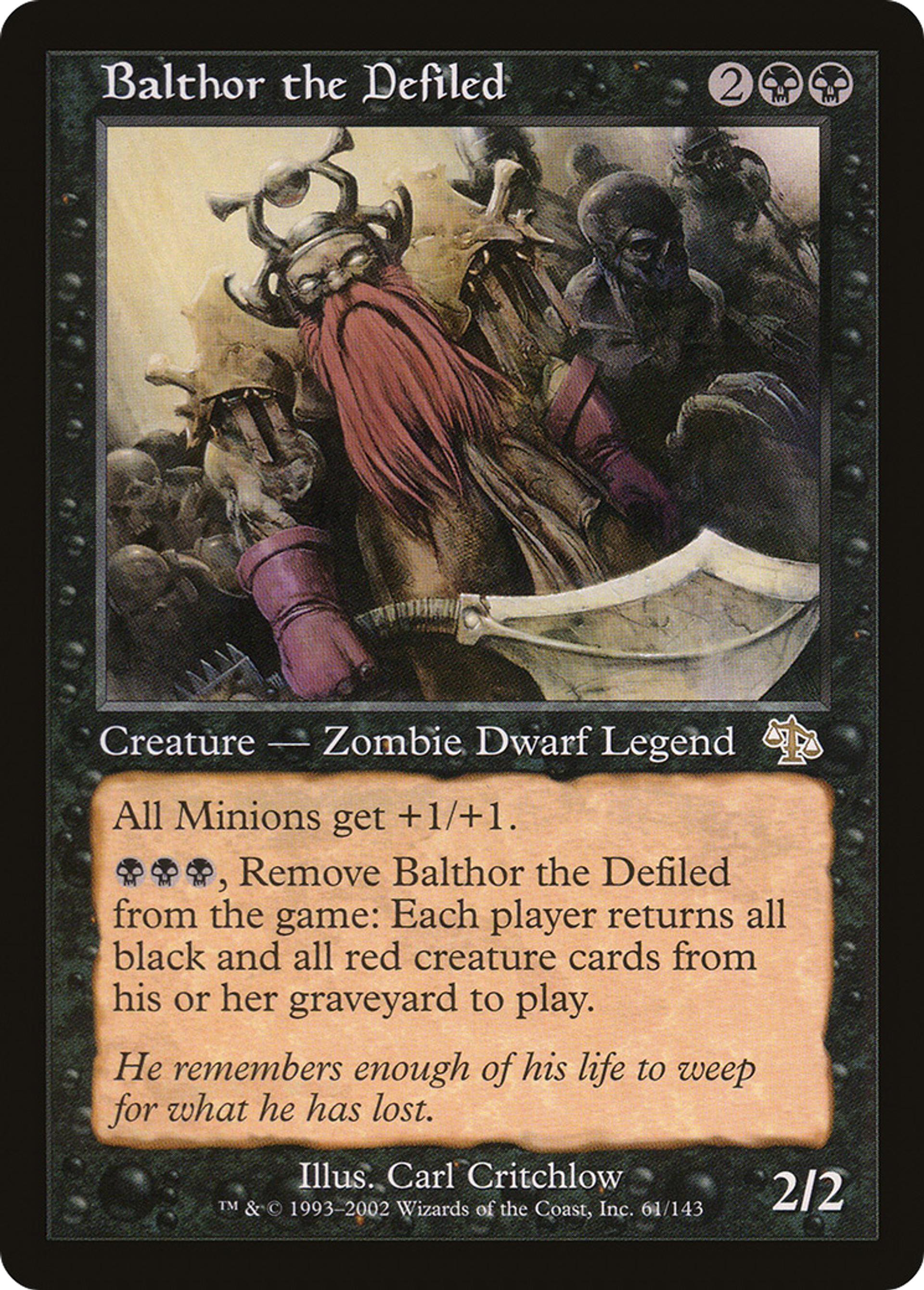 Balthor the Defiled — Judgment — Magic: The Gathering