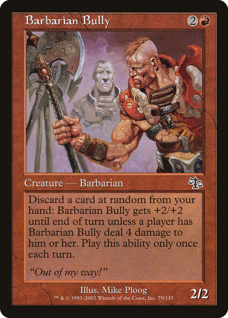 Barbarian Bully — Judgment — Magic: The Gathering
