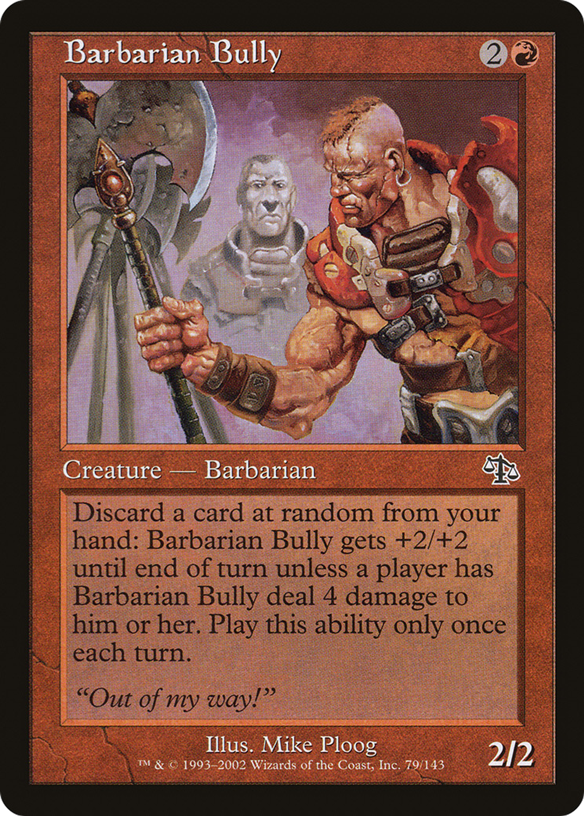 Barbarian Bully — Judgment — Magic: The Gathering