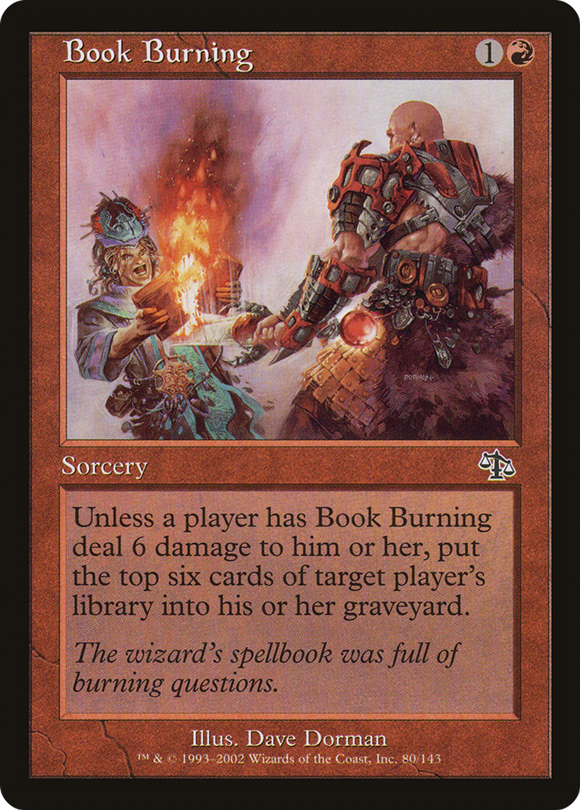 Book Burning — Judgment — Magic: The Gathering