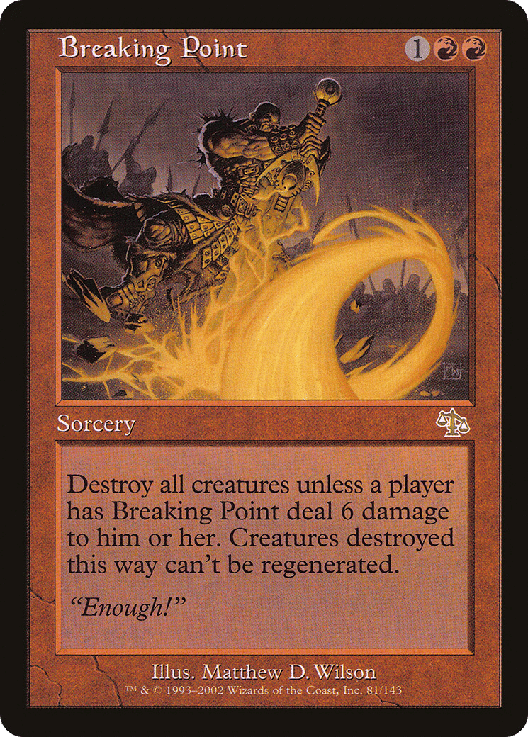 Breaking Point — Judgment — Magic: The Gathering
