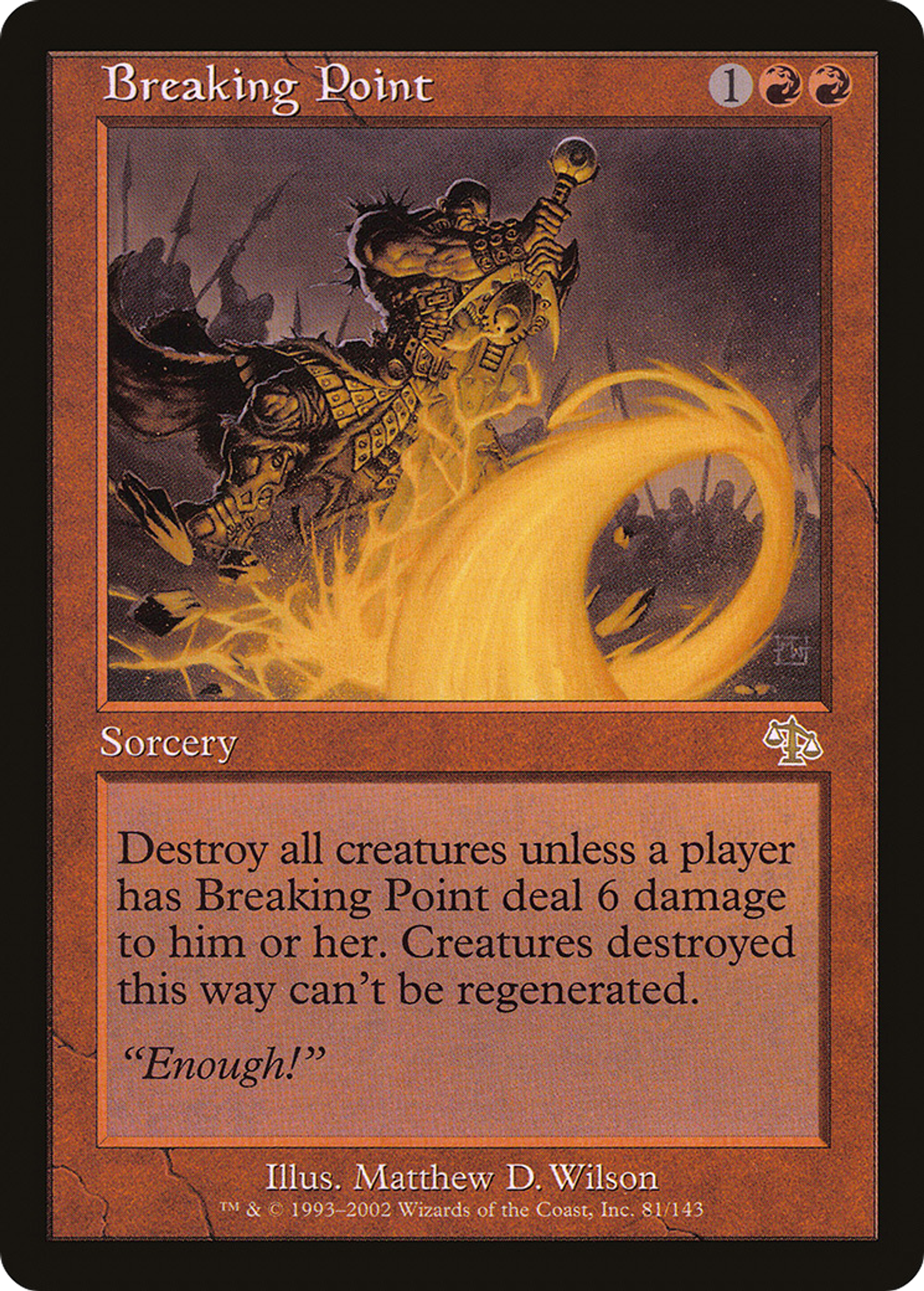Breaking Point — Judgment — Magic: The Gathering