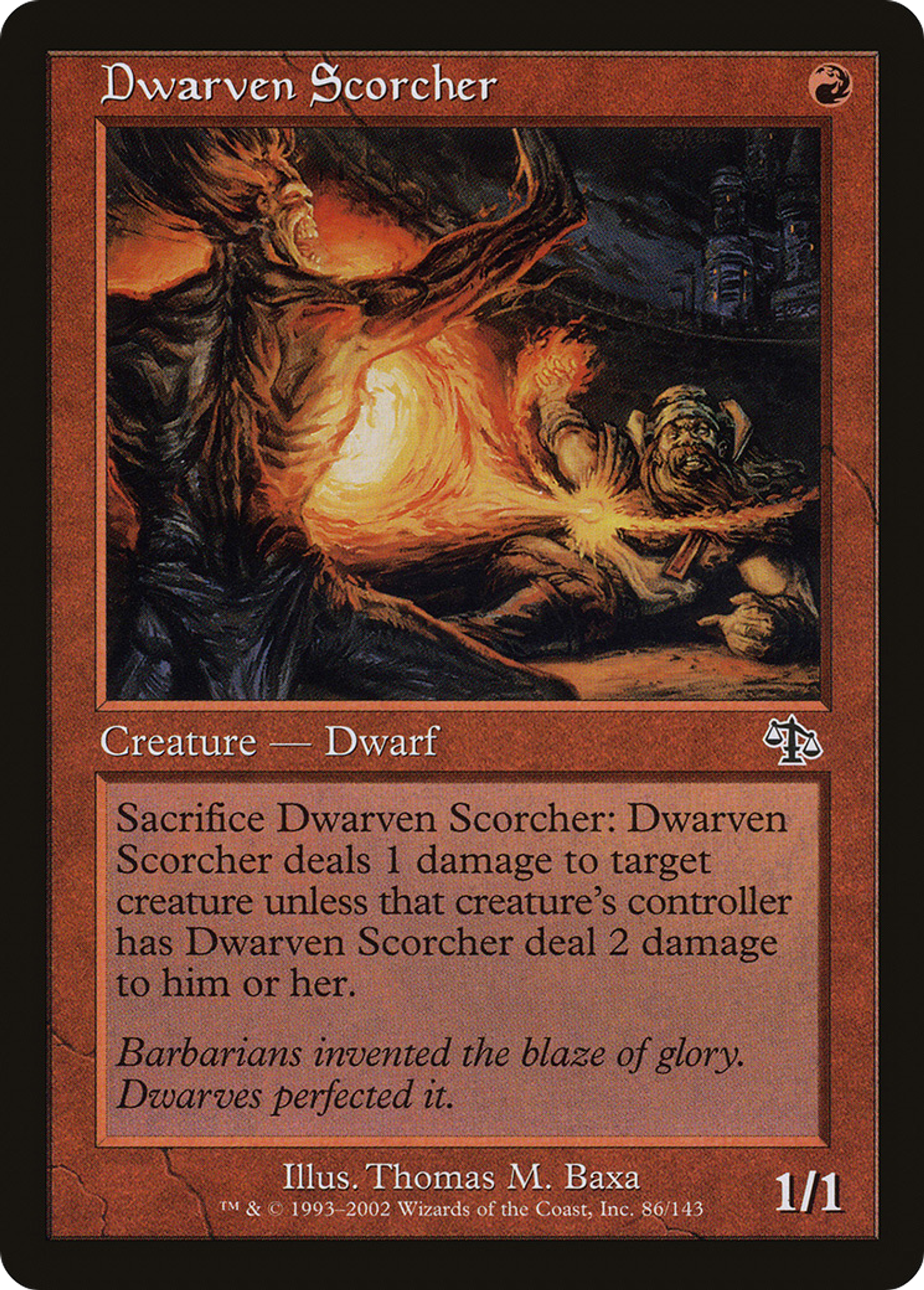 Dwarven Scorcher — Judgment — Magic: The Gathering