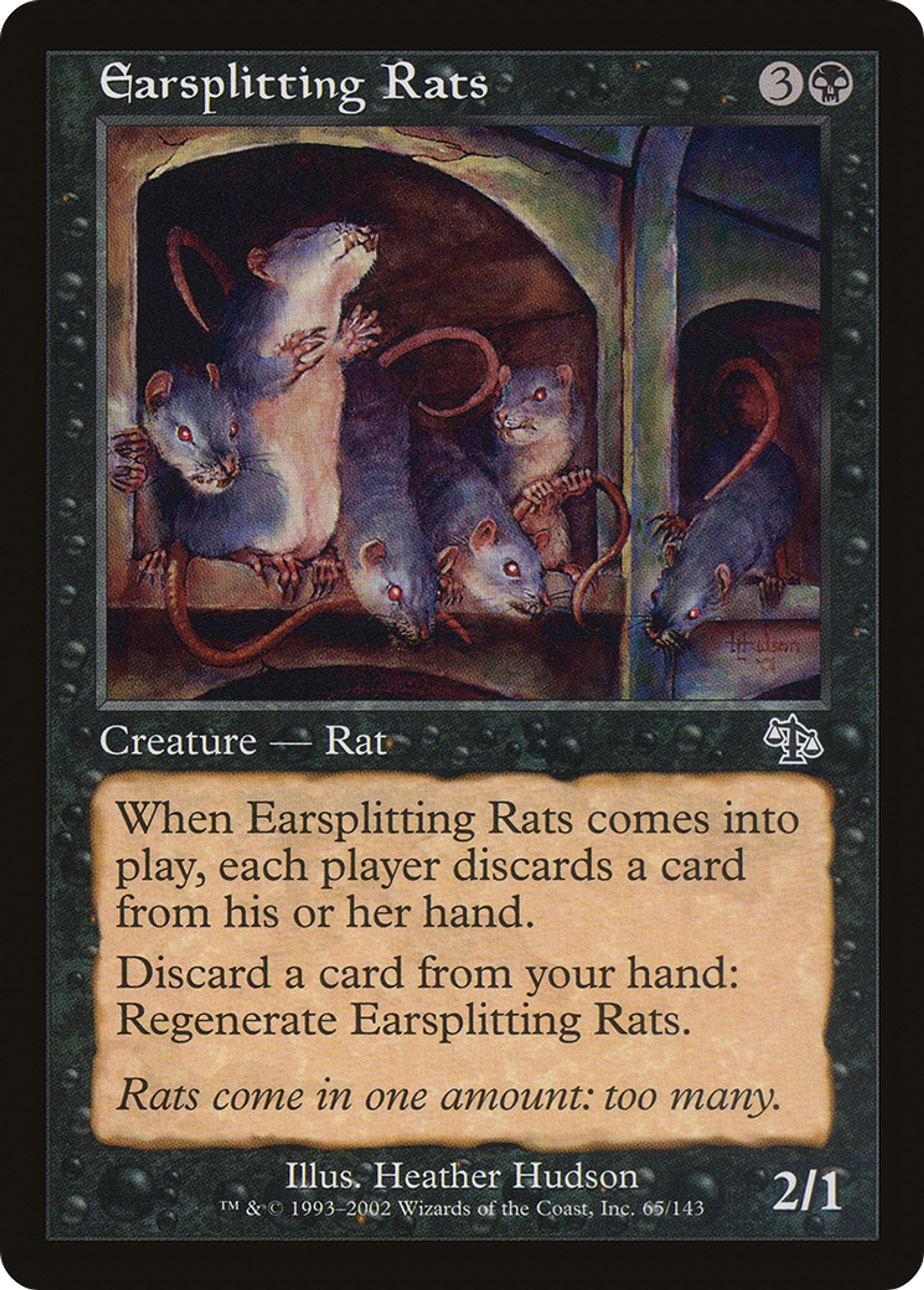 Earsplitting Rats — Judgment — Magic: The Gathering