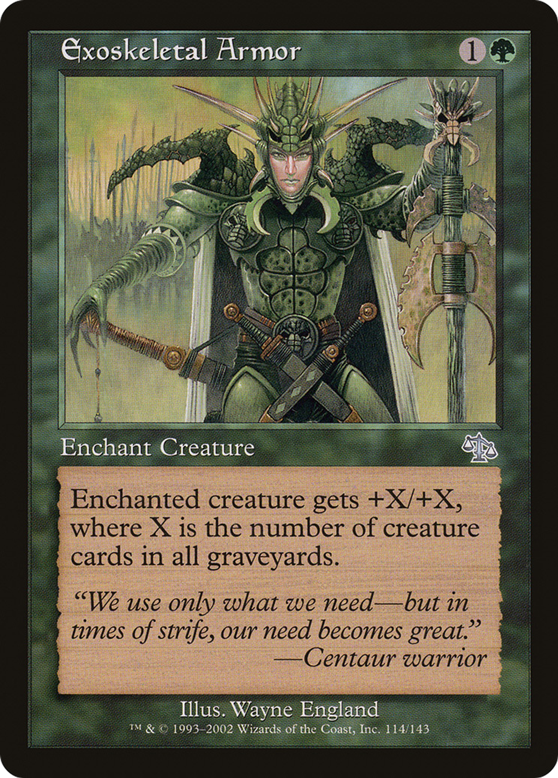 Exoskeletal Armor — Judgment — Magic: The Gathering