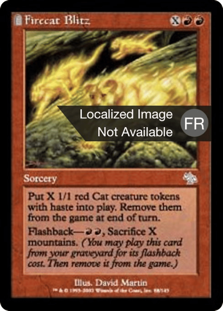 Attaque-éclair de chatfeux — Judgment — Magic: The Gathering