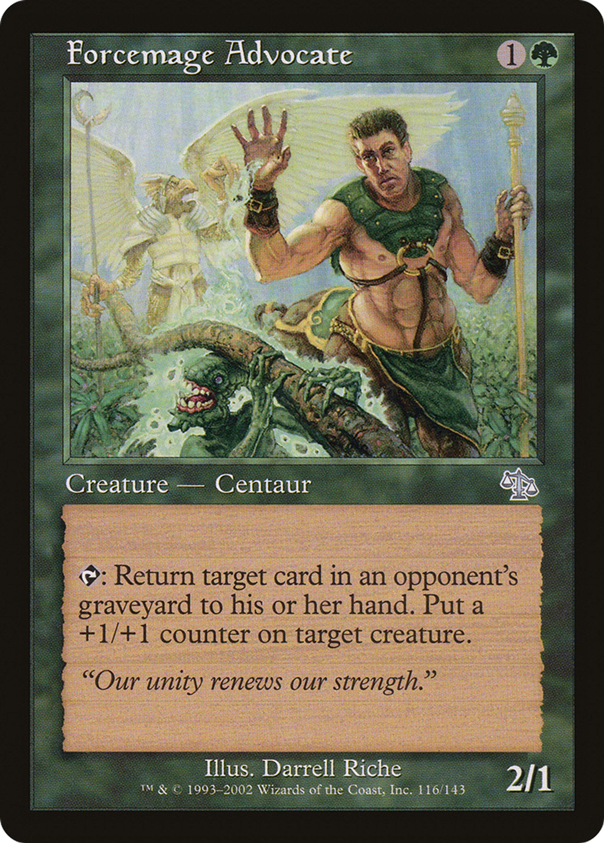 Forcemage Advocate — Judgment — Magic: The Gathering