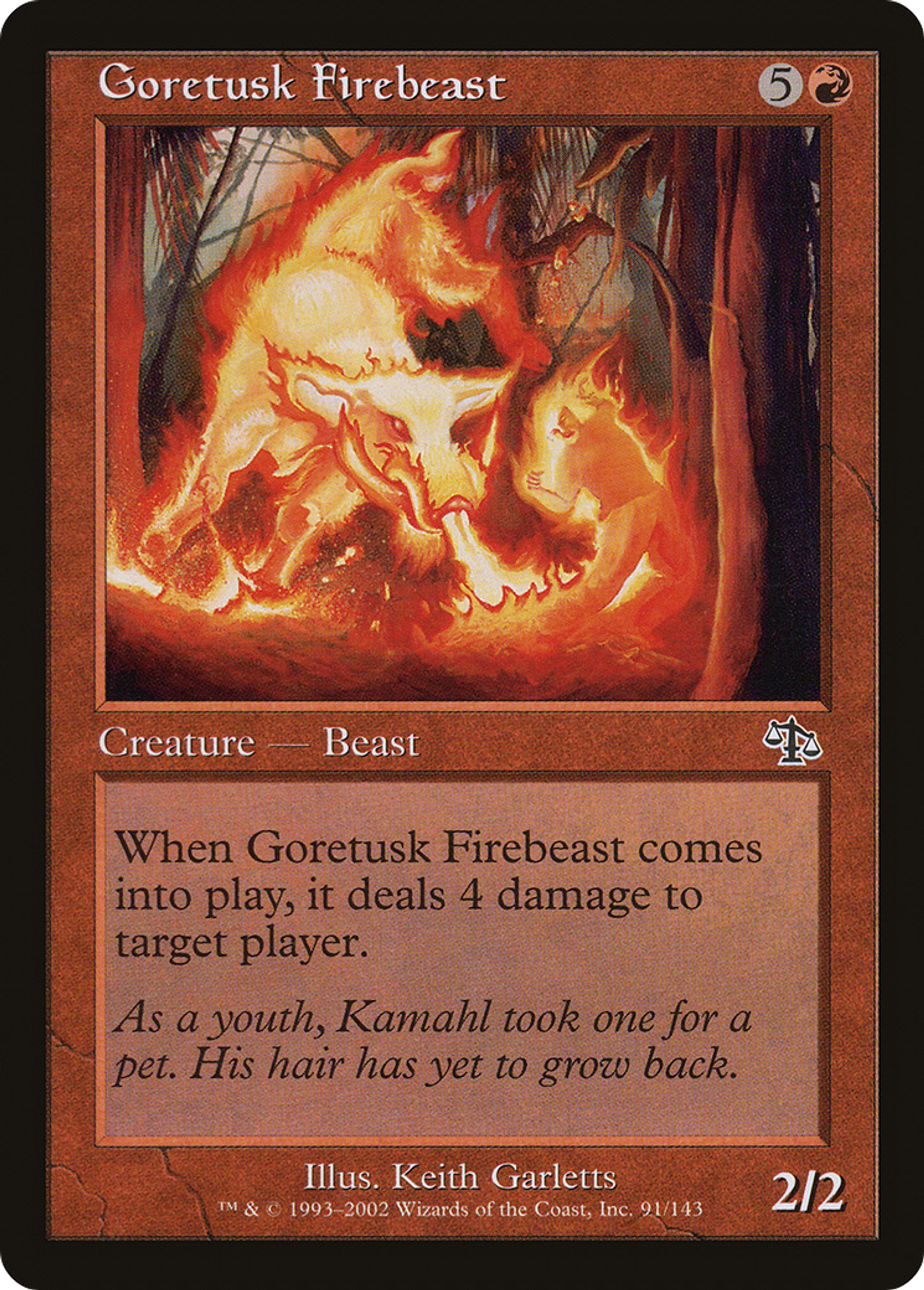 Goretusk Firebeast — Judgment — Magic: The Gathering